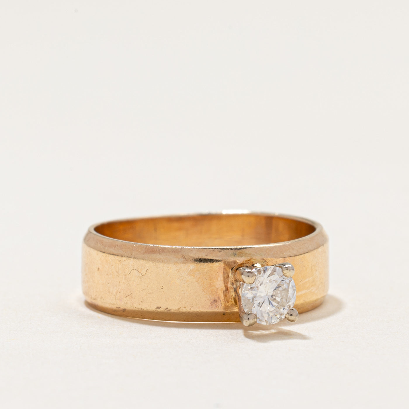 High Set Solitaire Diamond Ring | 0.33ct | SZ 7