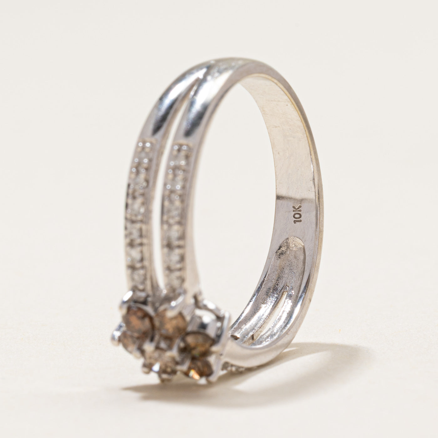 Brown Diamond Flower Ring | 0.51ctw | SZ 8
