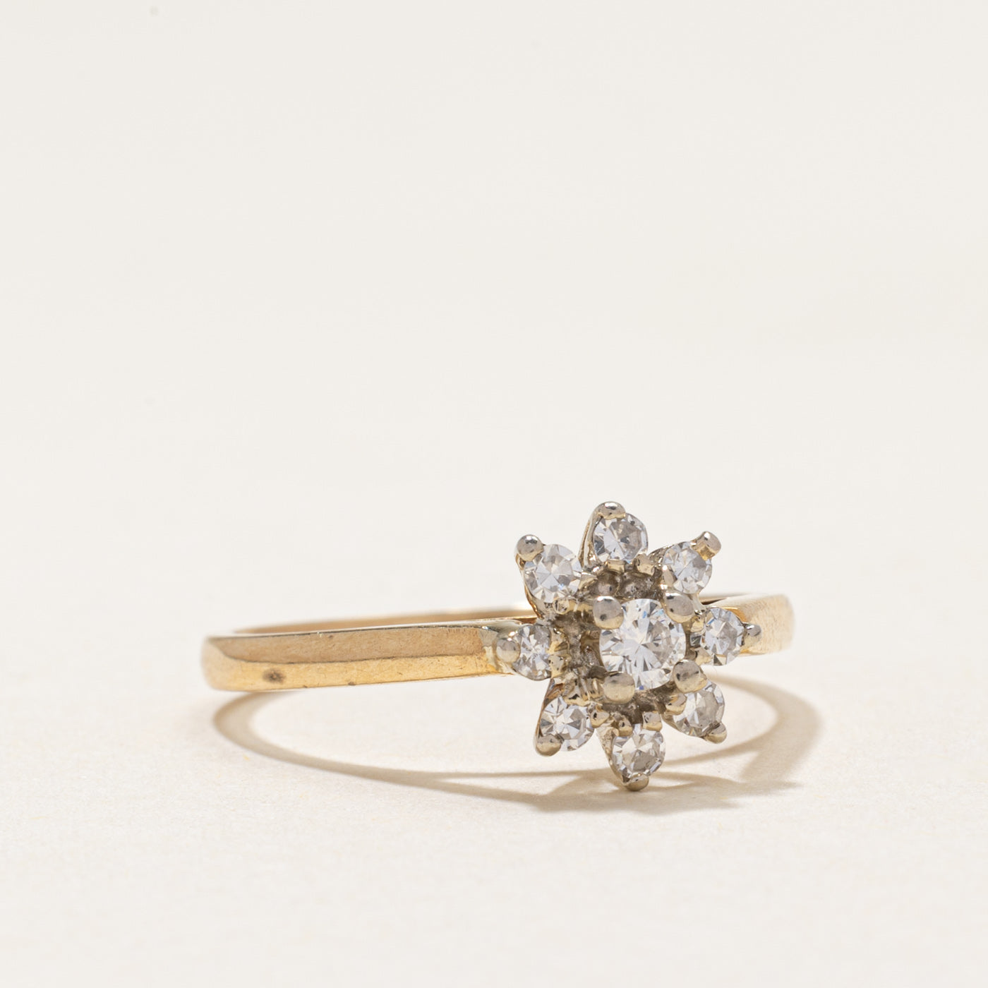 Diamond Petal Cluster Ring | 0.30ctw | SZ 6.25