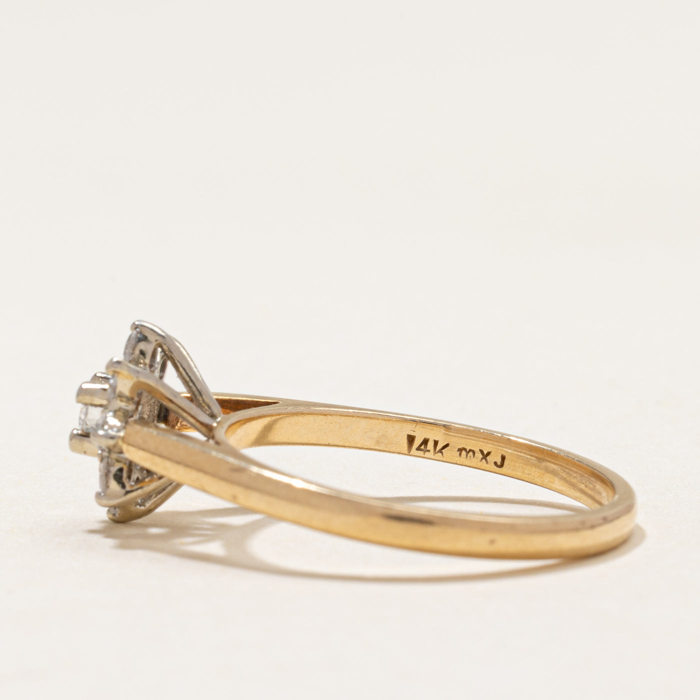 Diamond Petal Cluster Ring | 0.30ctw | SZ 6.25