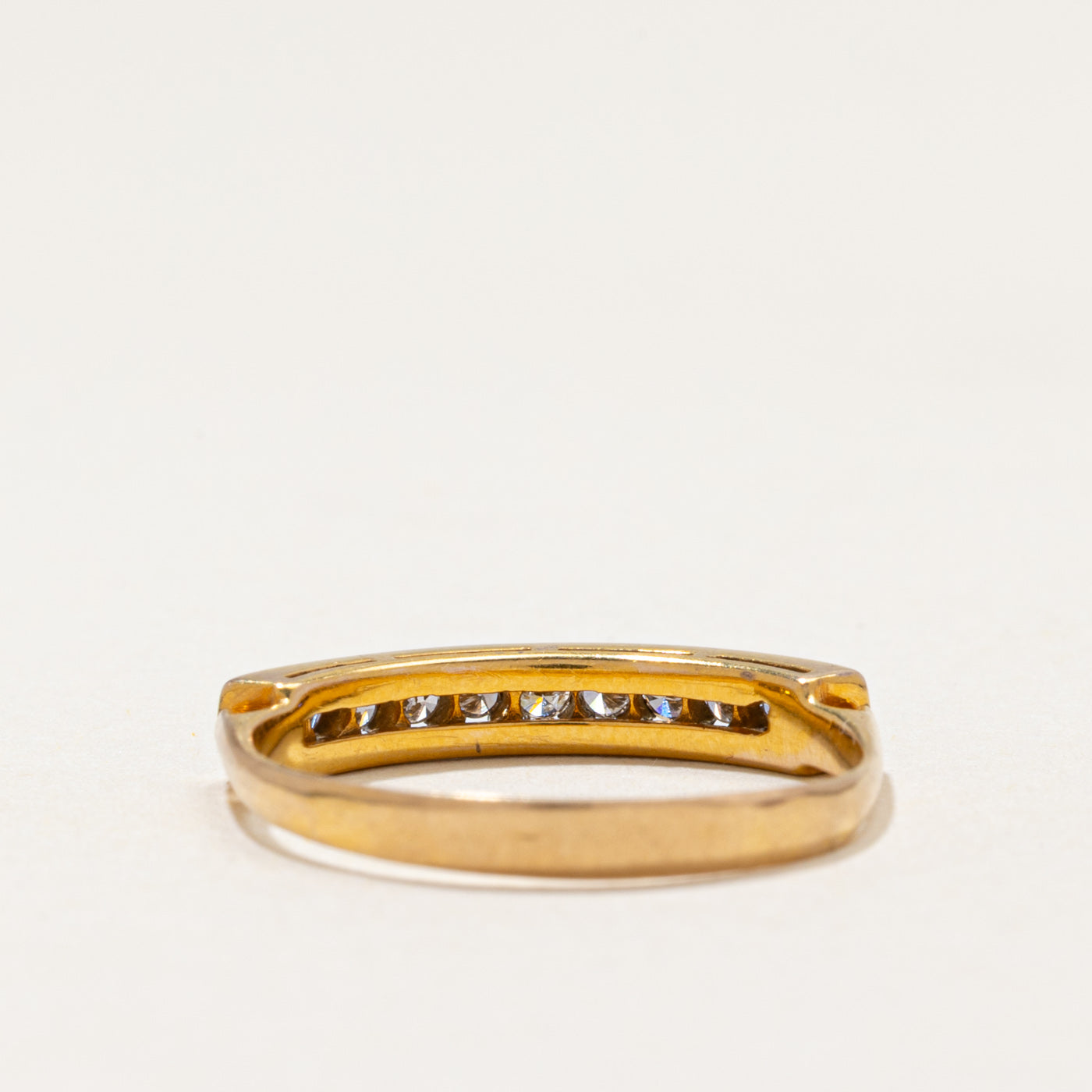 17k Semi Eternity Diamond Ring | 0.22ctw | SZ 6.75