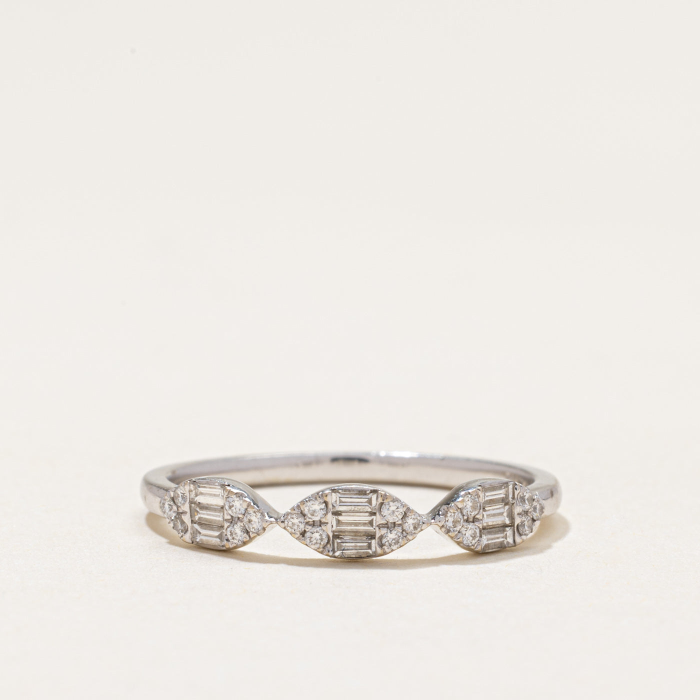 18k Diamond Marquise Cluster Ring | 0.28ctw | SZ 6.5