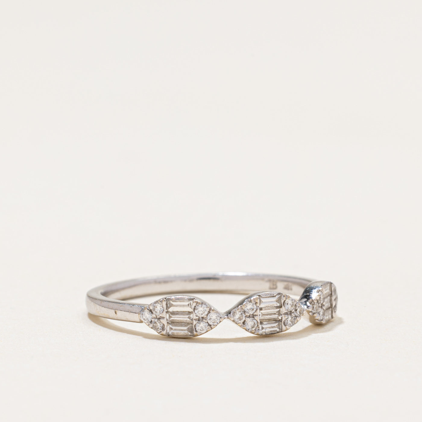 18k Diamond Marquise Cluster Ring | 0.28ctw | SZ 6.5