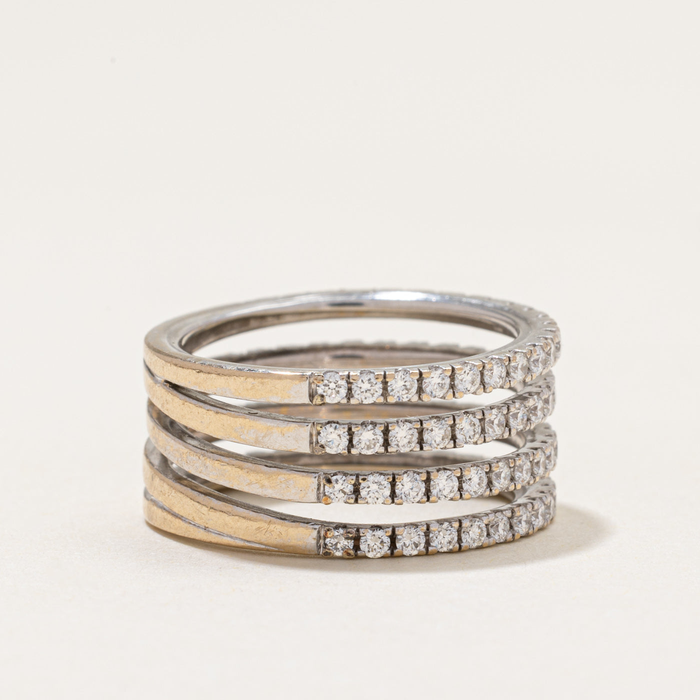 Multi Row Diamond Ring | 1.05ctw | SZ 5