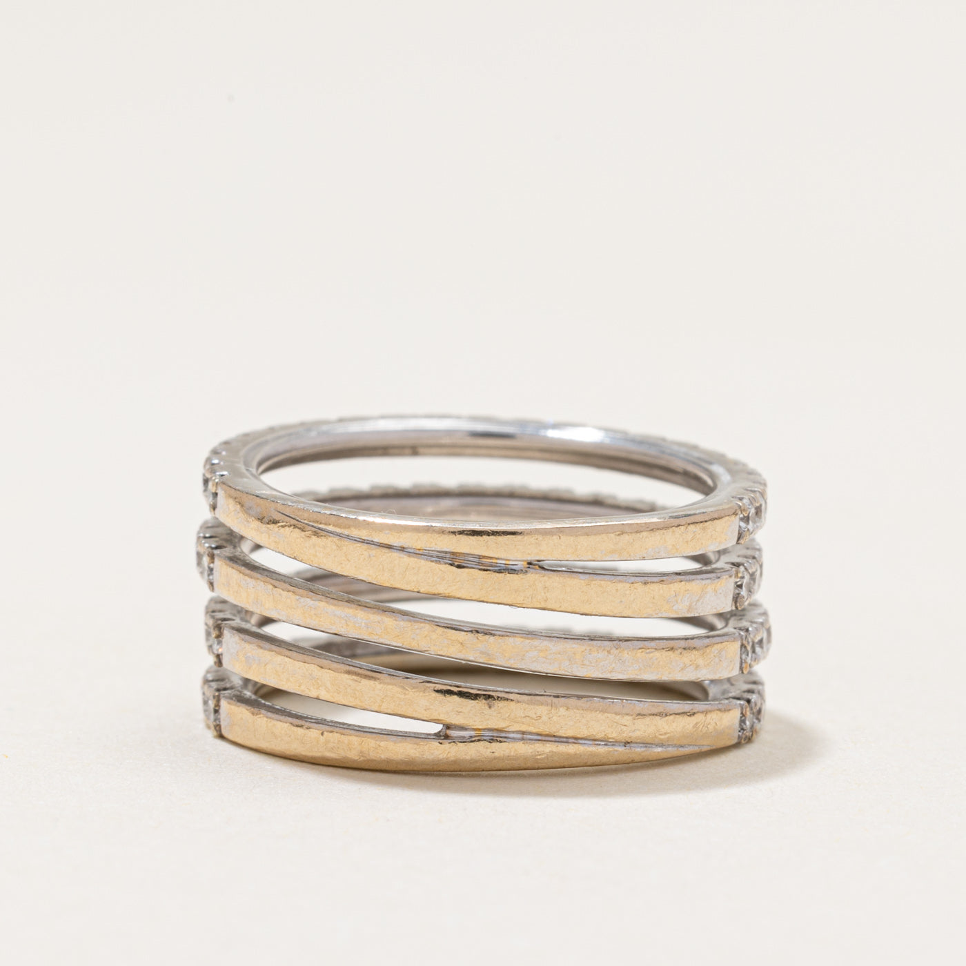 Multi Row Diamond Ring | 1.05ctw | SZ 5