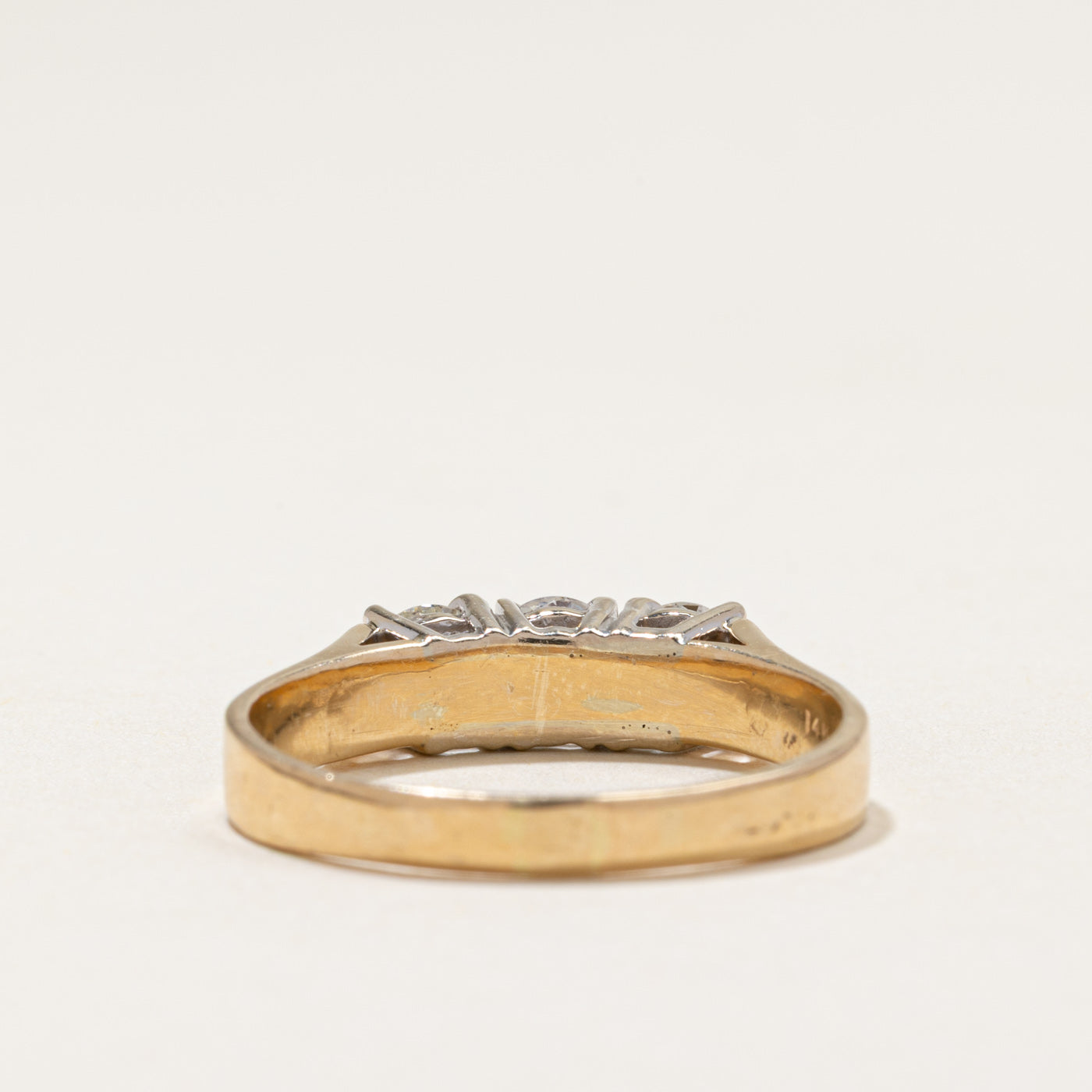 Three Stone Diamond Ring | 0.96ctw | SZ 9.25