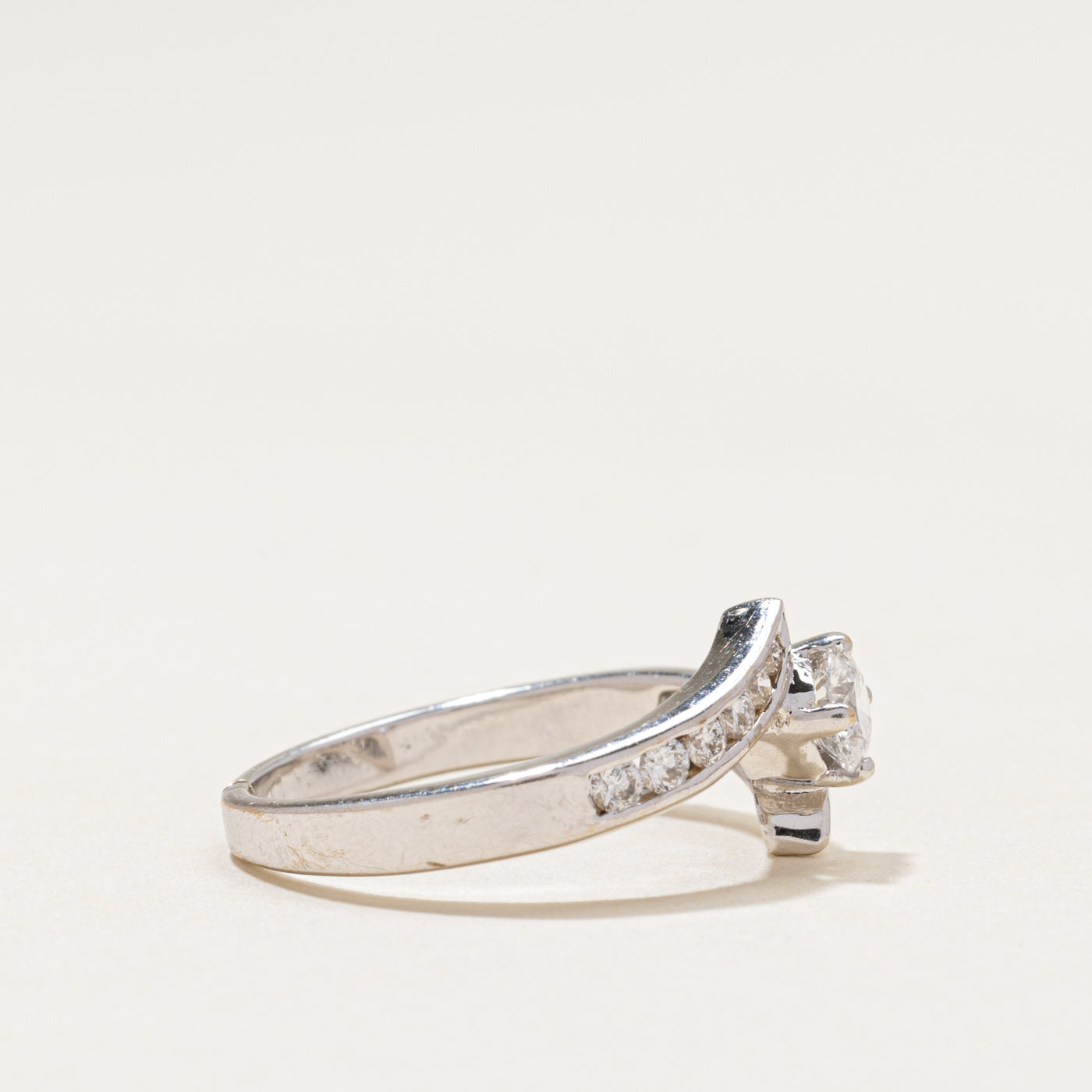 18k Diamond Bypass Ring | 0.57ctw | SZ 6.25