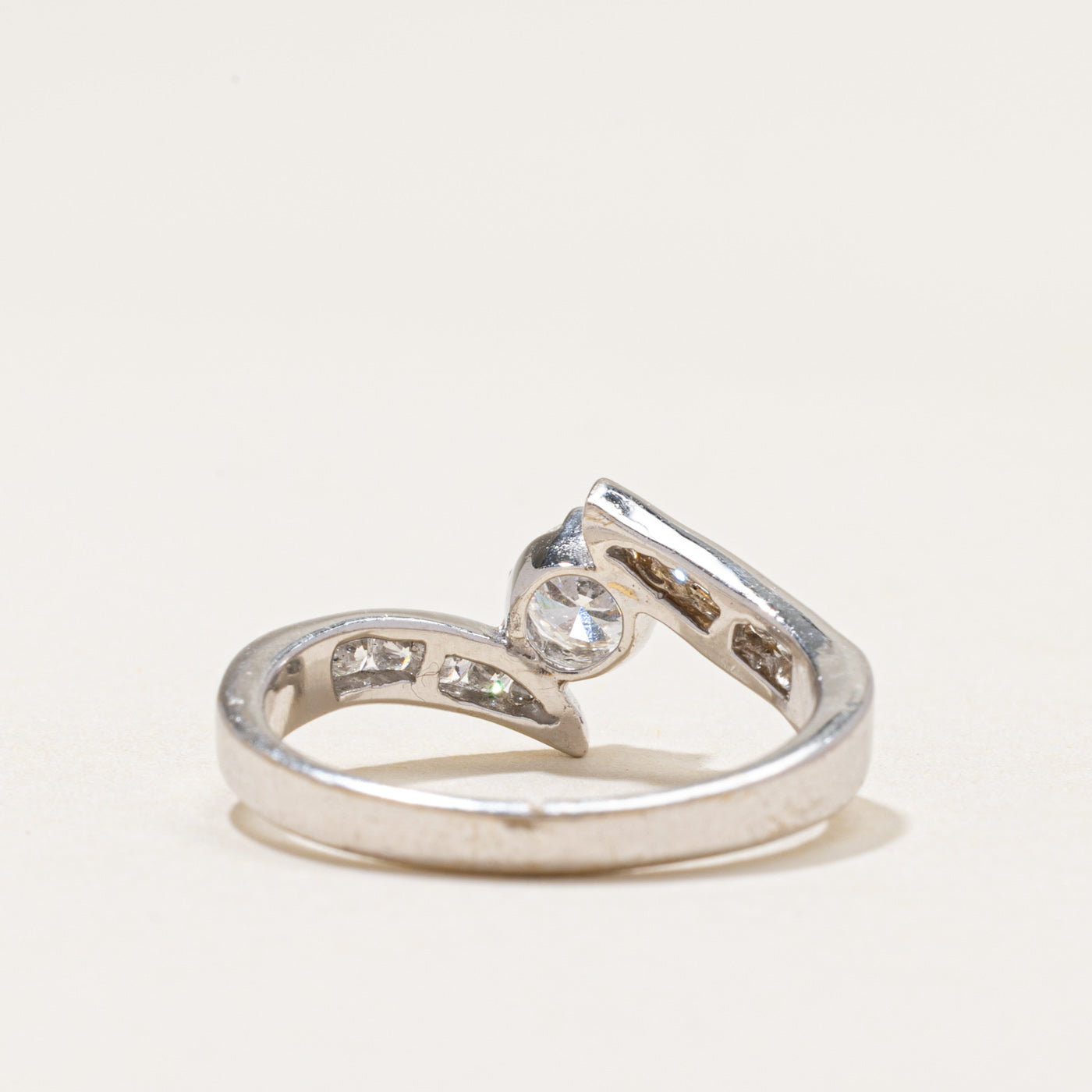 18k Diamond Bypass Ring | 0.57ctw | SZ 6.25