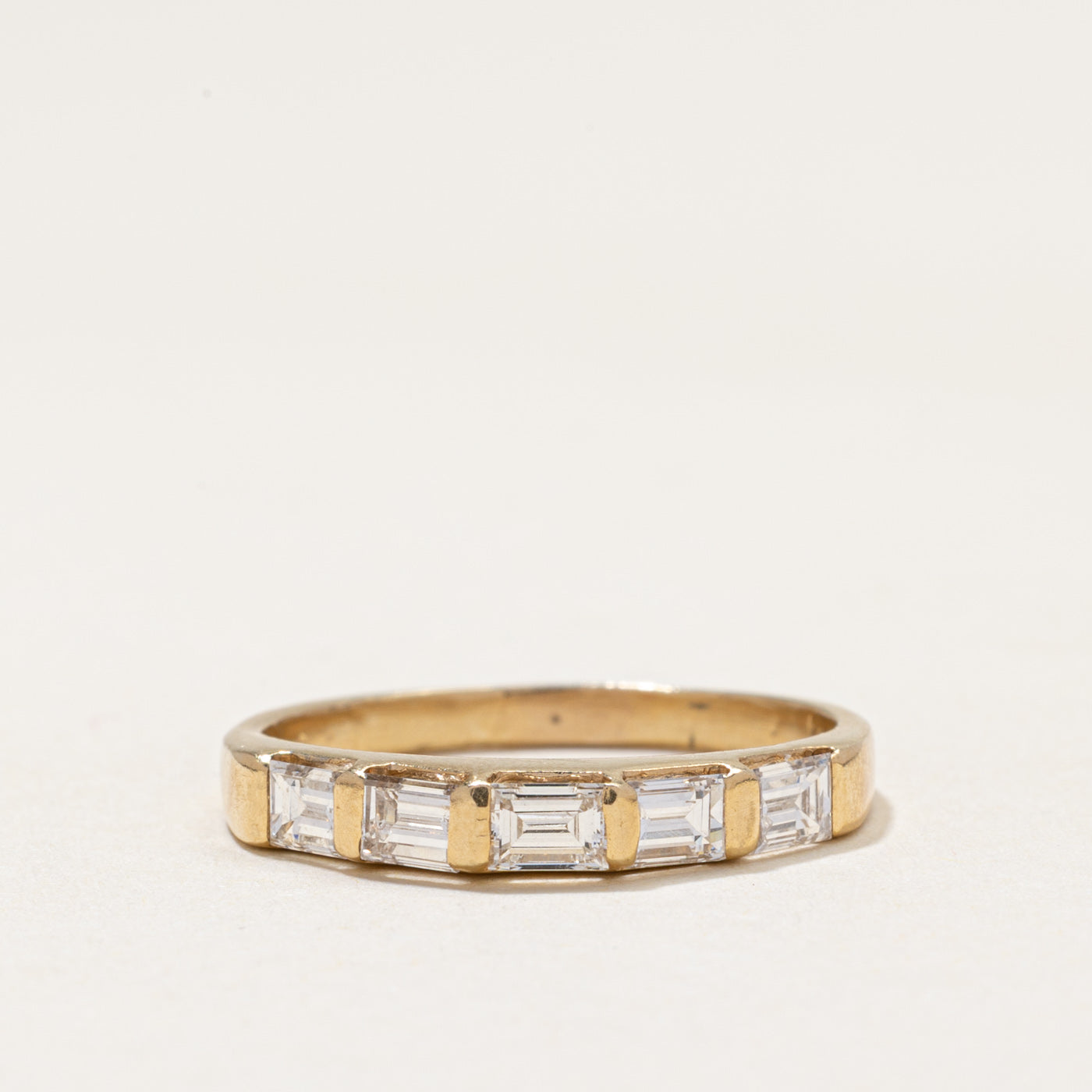 Five Stone Baguette Cut Diamond Band | 0.65ctw | SZ 7