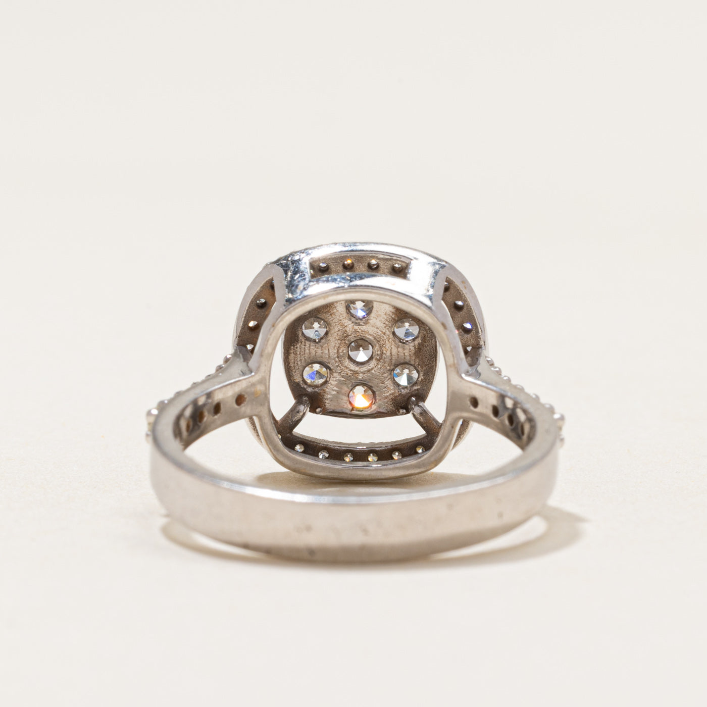 Diamond Cluster Open Halo Ring | 0.67ctw | SZ 7