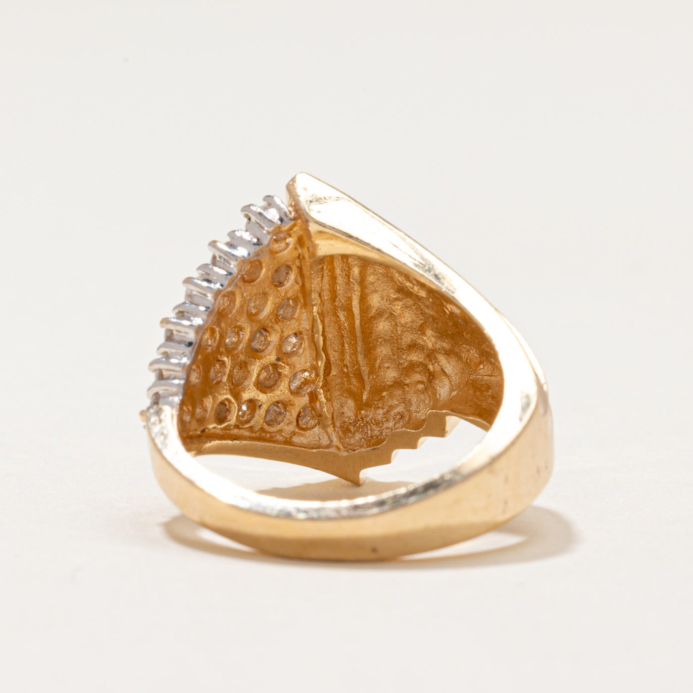 Diamond Triangle Cluster Cocktail Ring | 0.84ctw | SZ 5.5