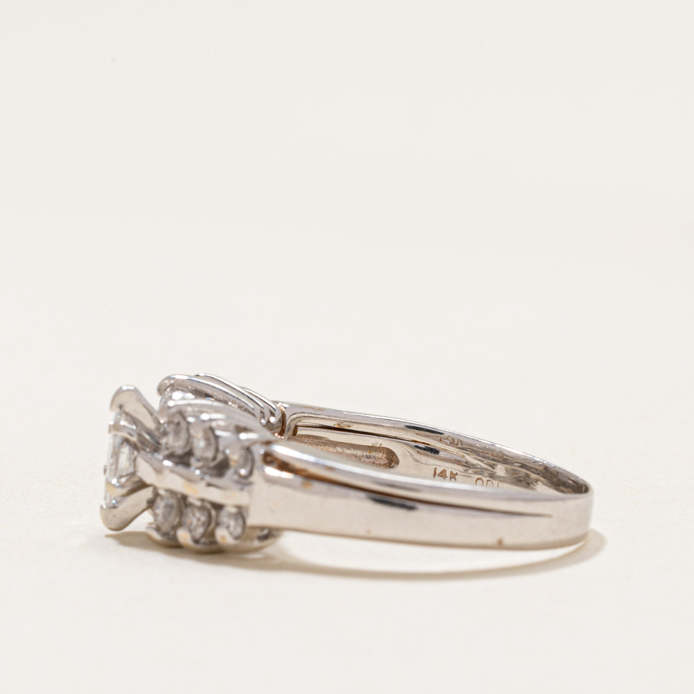 14k Marquise Cut Diamond Accented Ring | 0.52ctw | SZ 5