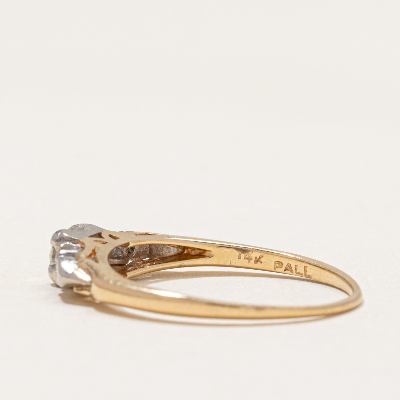 Three Stone Illusion Set Diamond Ring | 0.15ctw | SZ 7.5