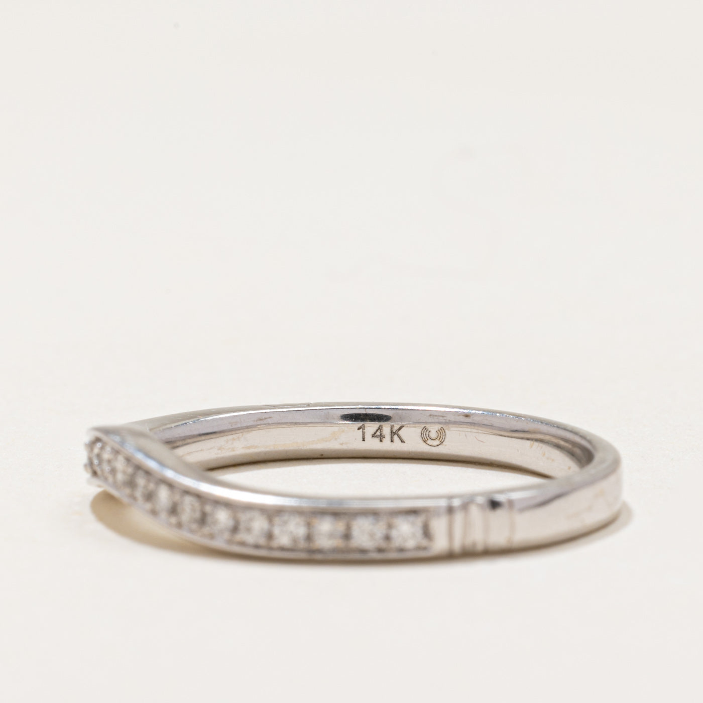 Semi Eternity Diamond Contour Ring | 0.31ctw | SZ 9