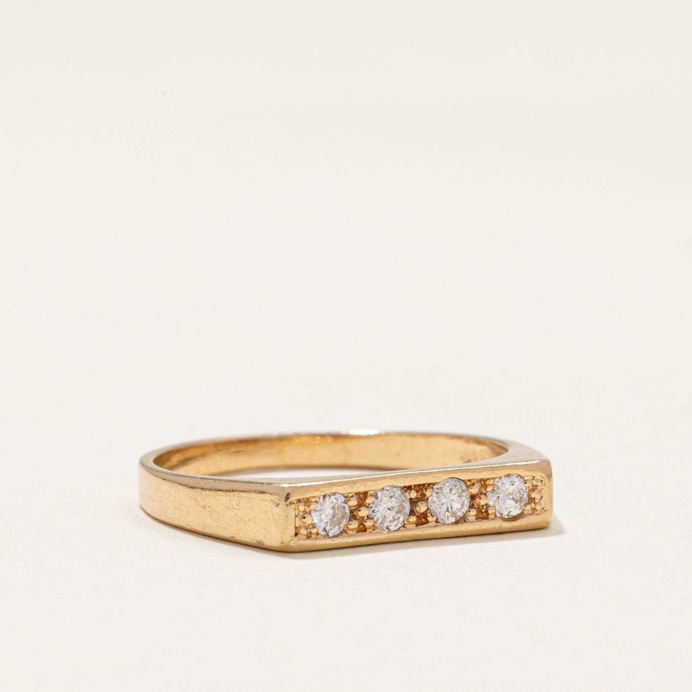 Four Stone Diamond Ring | 0.20ctw | SZ 6.75