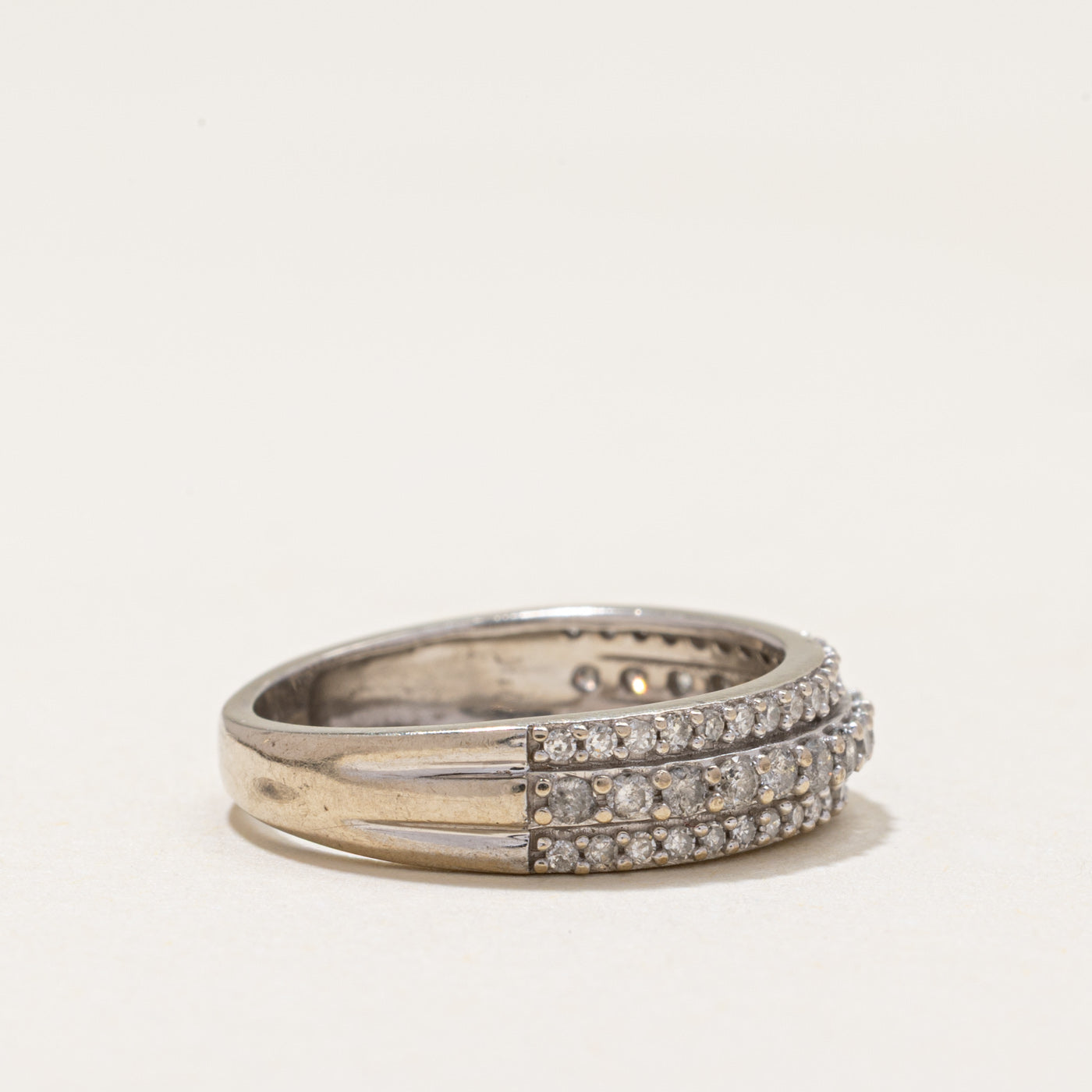 Multi Row Semi Eternity Diamond Ring | 0.50ctw | SZ 5