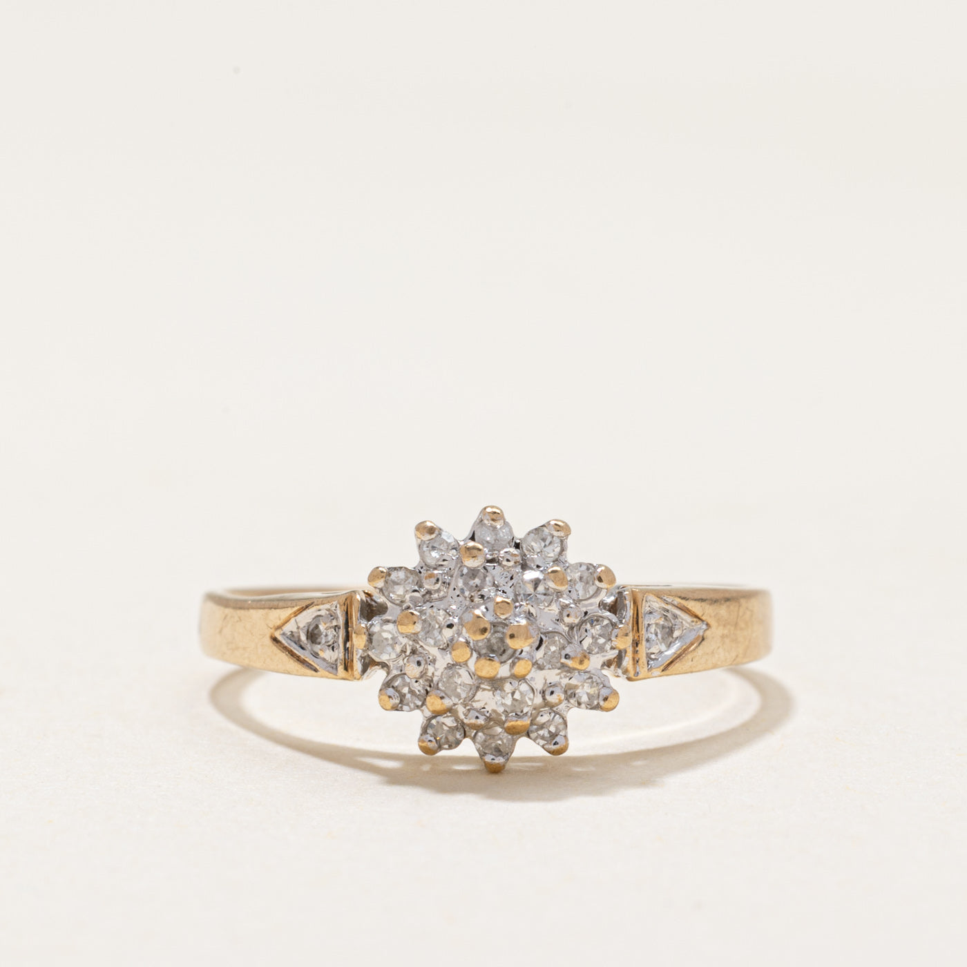 Diamond Petal Cluster Ring | 0.18ctw | SZ 6.25