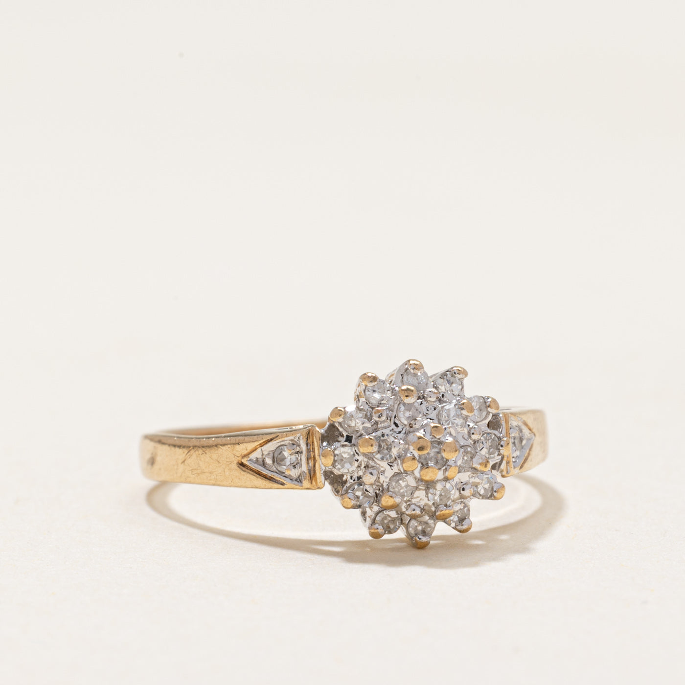 Diamond Petal Cluster Ring | 0.18ctw | SZ 6.25