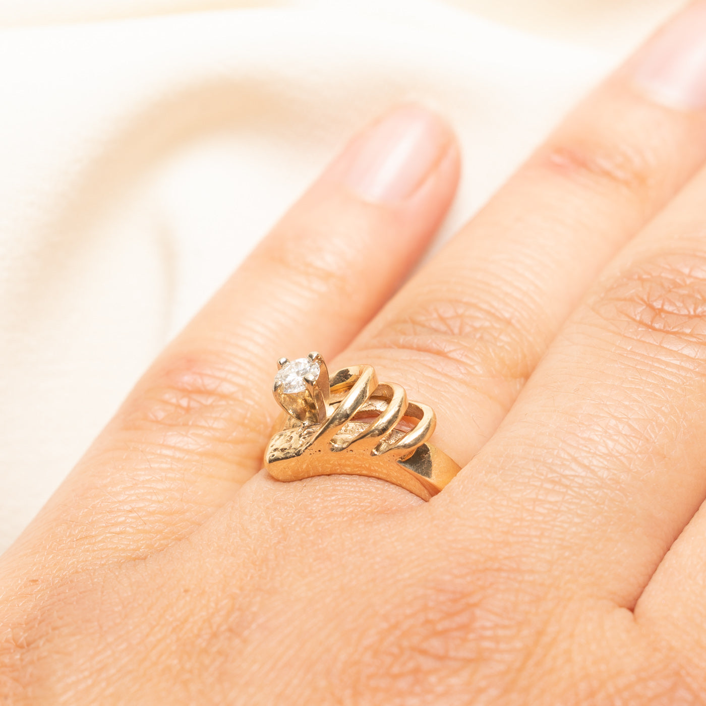 Diamond Abstract Cocktail Ring | 0.25ct | SZ 6.5