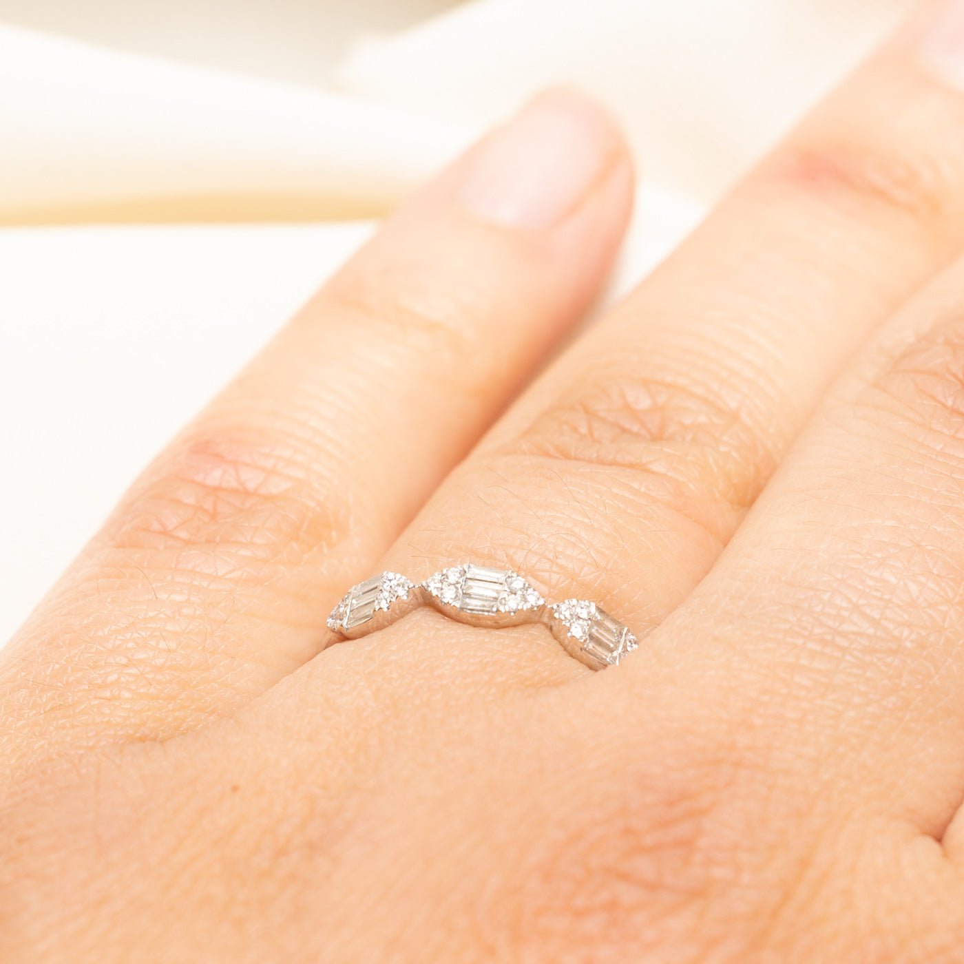 18k Diamond Marquise Cluster Ring | 0.28ctw | SZ 6.5