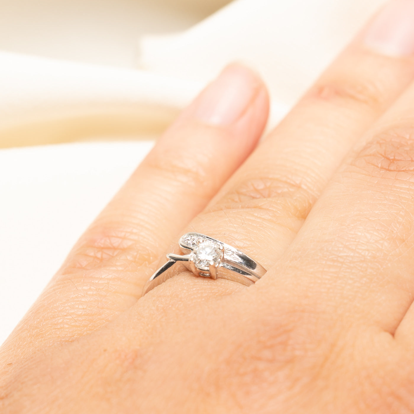 Diamond Bypass Ring | 0.24ctw | SZ 6.5