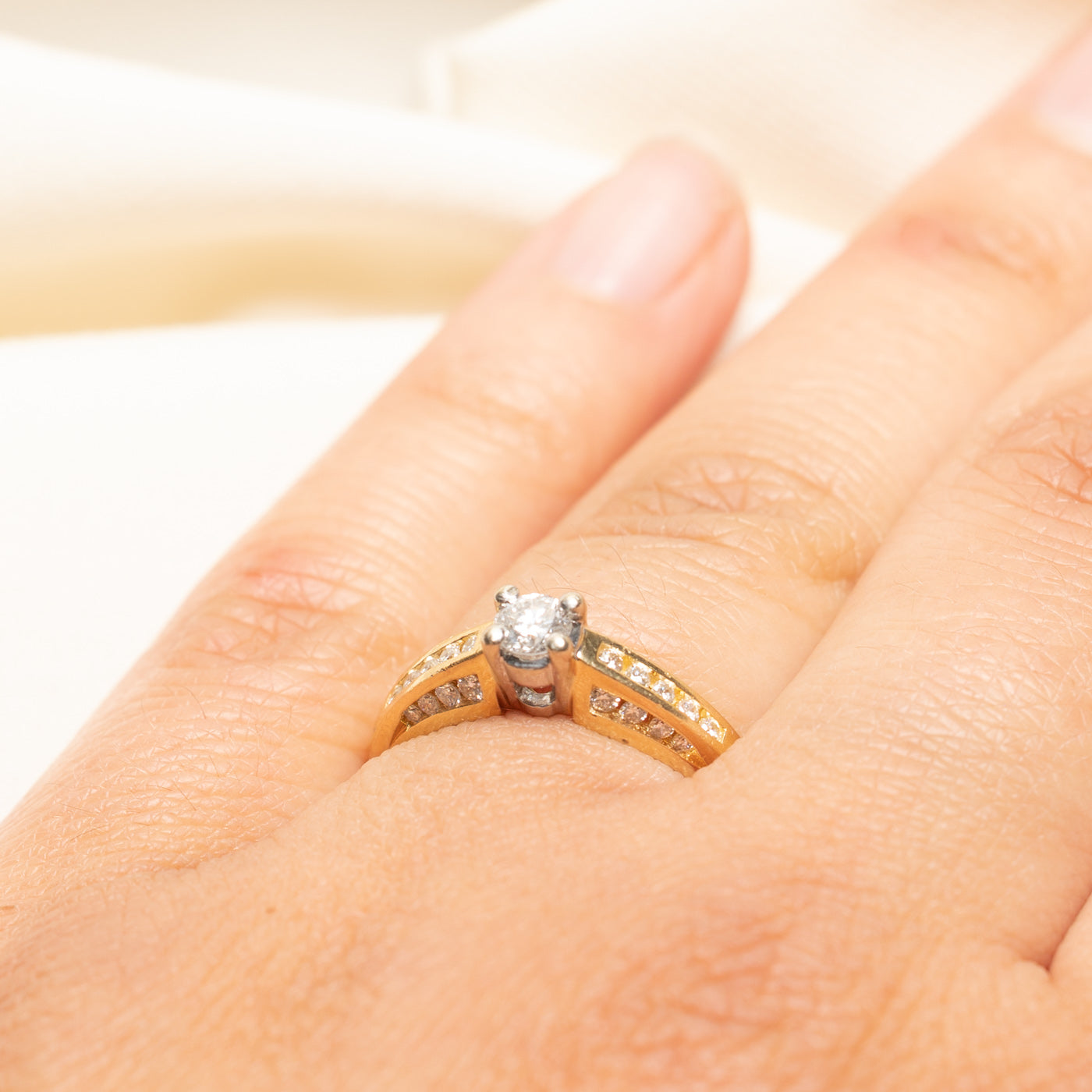 14k Diamond Accented Ring | 0.48ctw | SZ 6.5