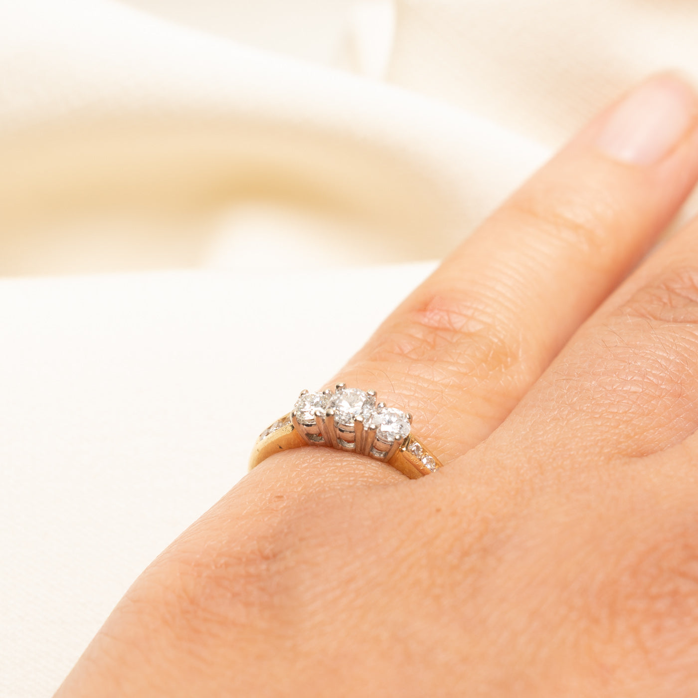 Three Stone Diamond Ring | 0.52ctw | SZ 5