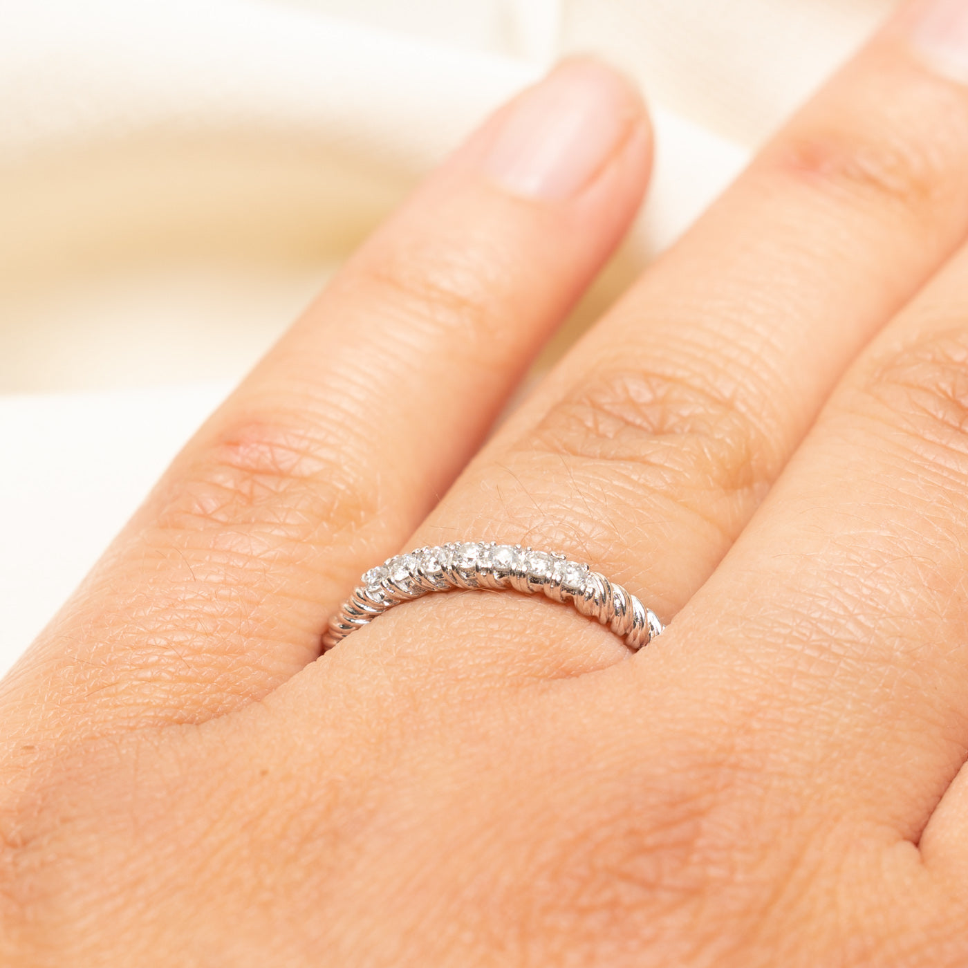 Semi Eternity Diamond Band | 0.19ctw | SZ 7