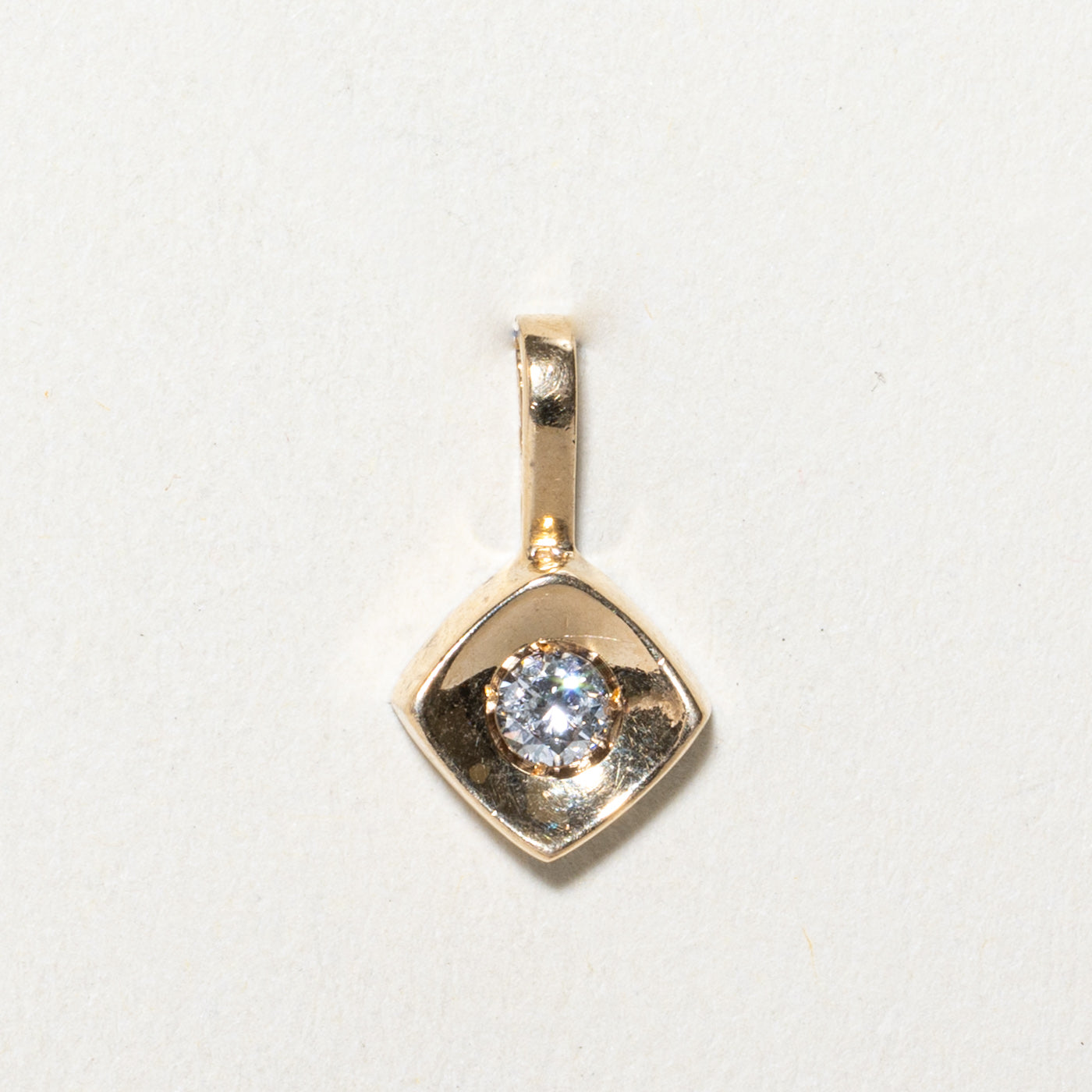 Solitaire Diamond Pendant | 0.16ct