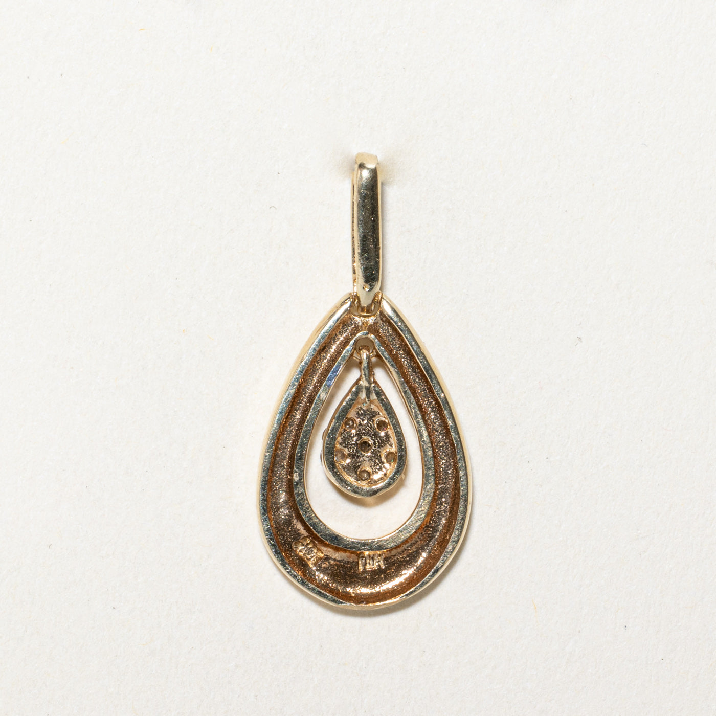 Diamond Pear Shaped Pendant | 0.23ctw