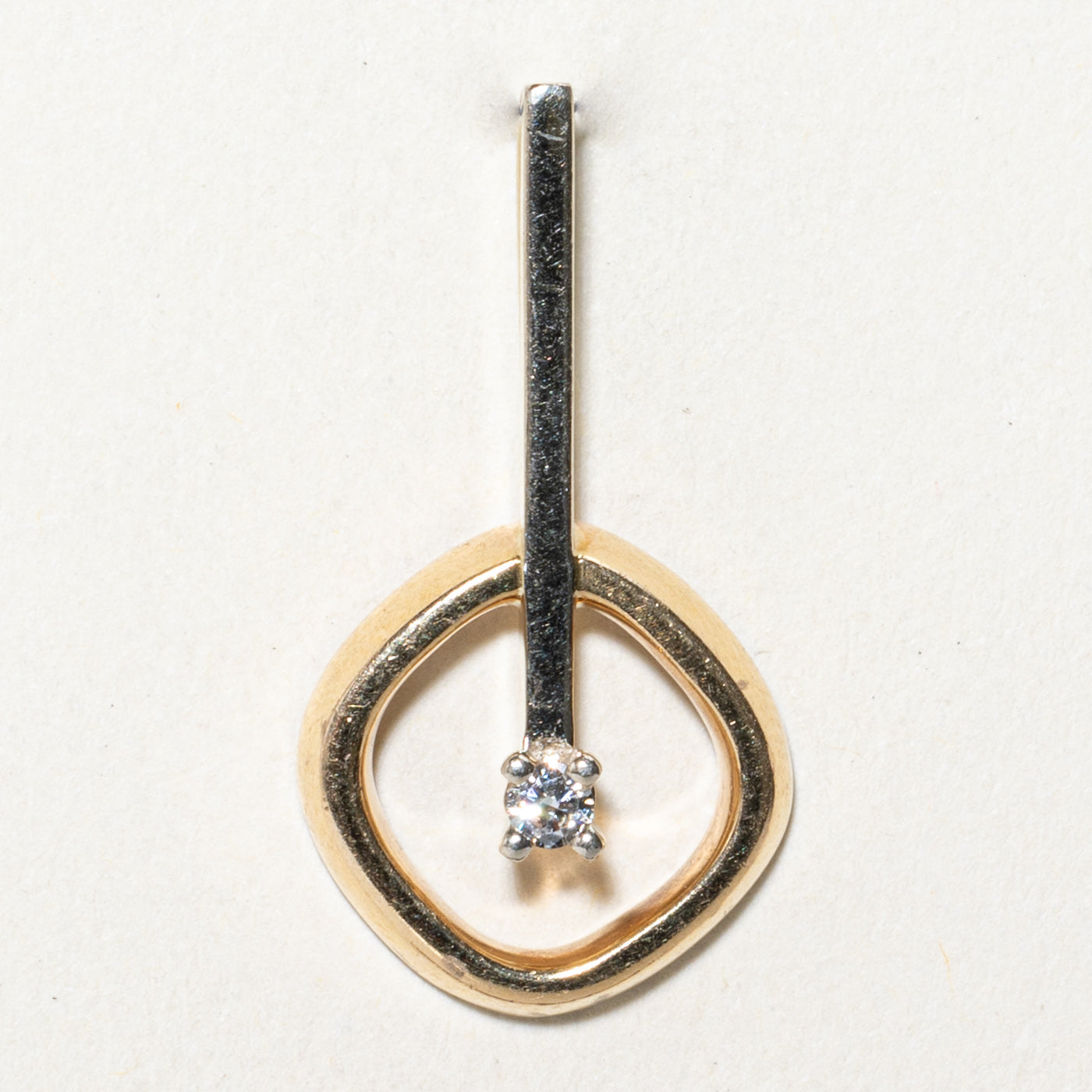 Dangling Diamond Drop Pendant | 0.06ct