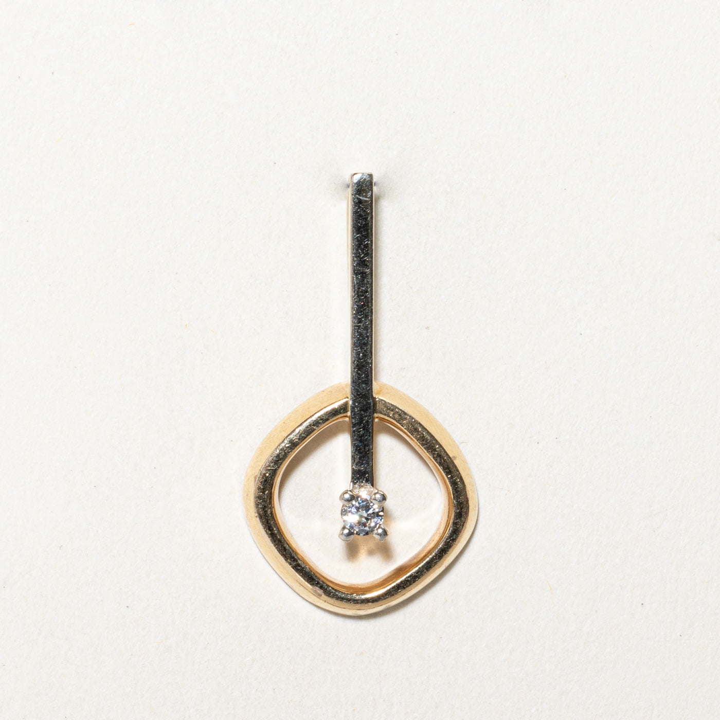 Dangling Diamond Drop Pendant | 0.06ct