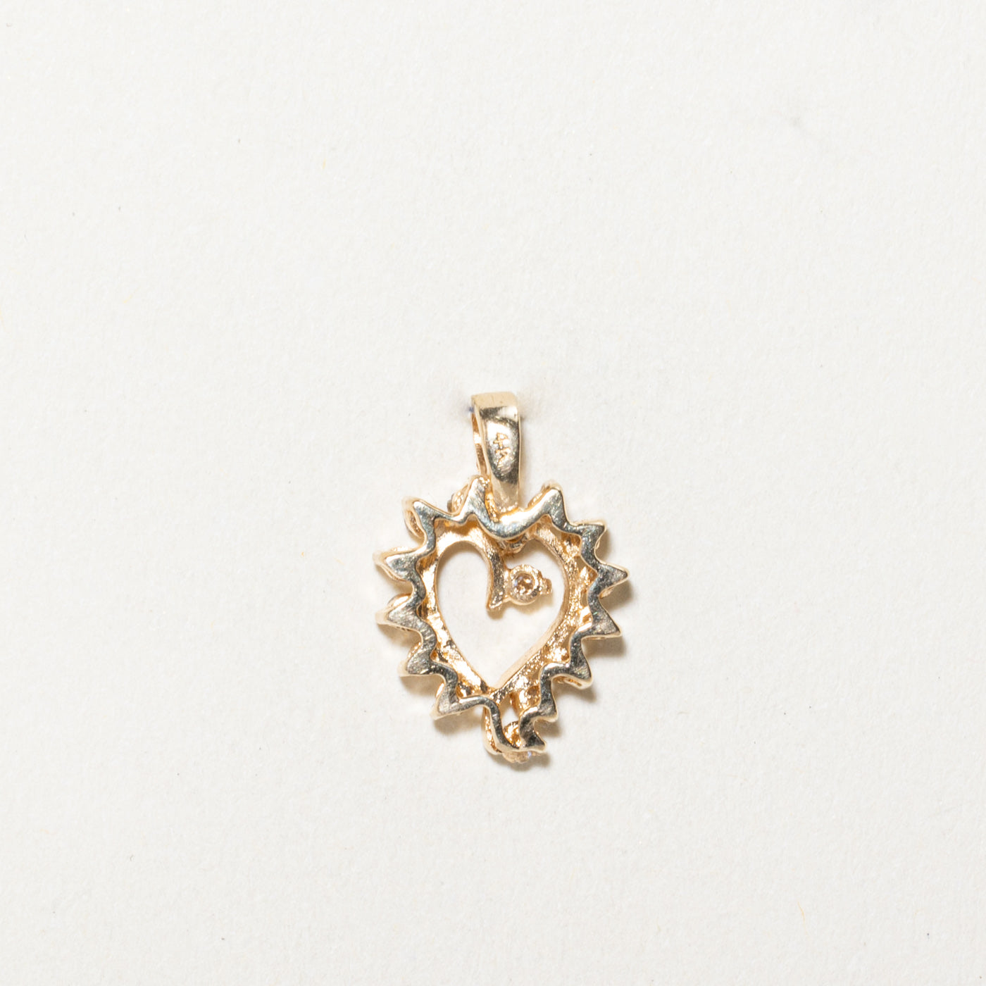 Diamond Open Heart Pendant | 0.22ctw