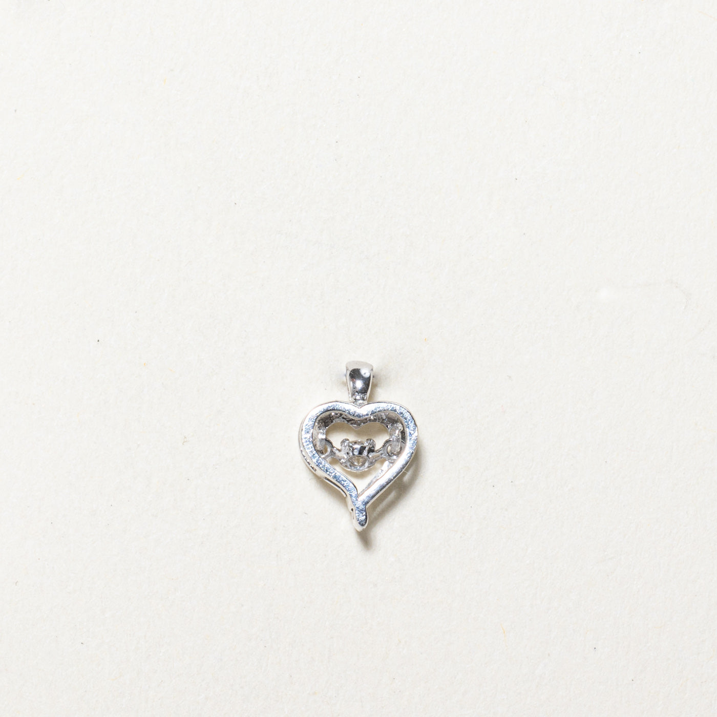 Swinging Diamond Heart Pendant | 0.05ct