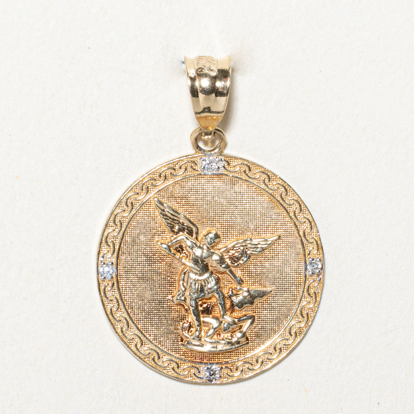 Diamond St. Michael Pendant | 0.02ctw