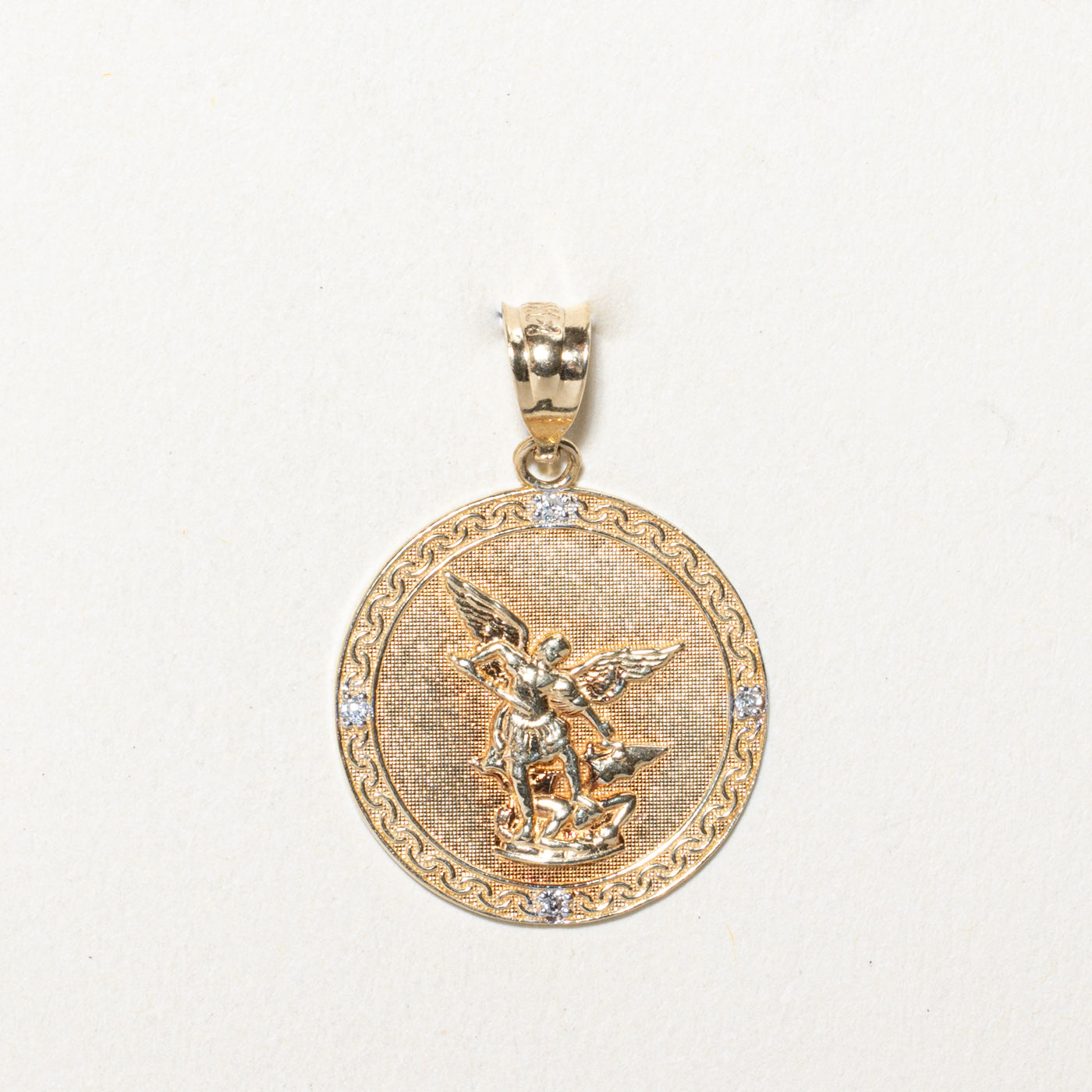Diamond St. Michael Pendant | 0.02ctw
