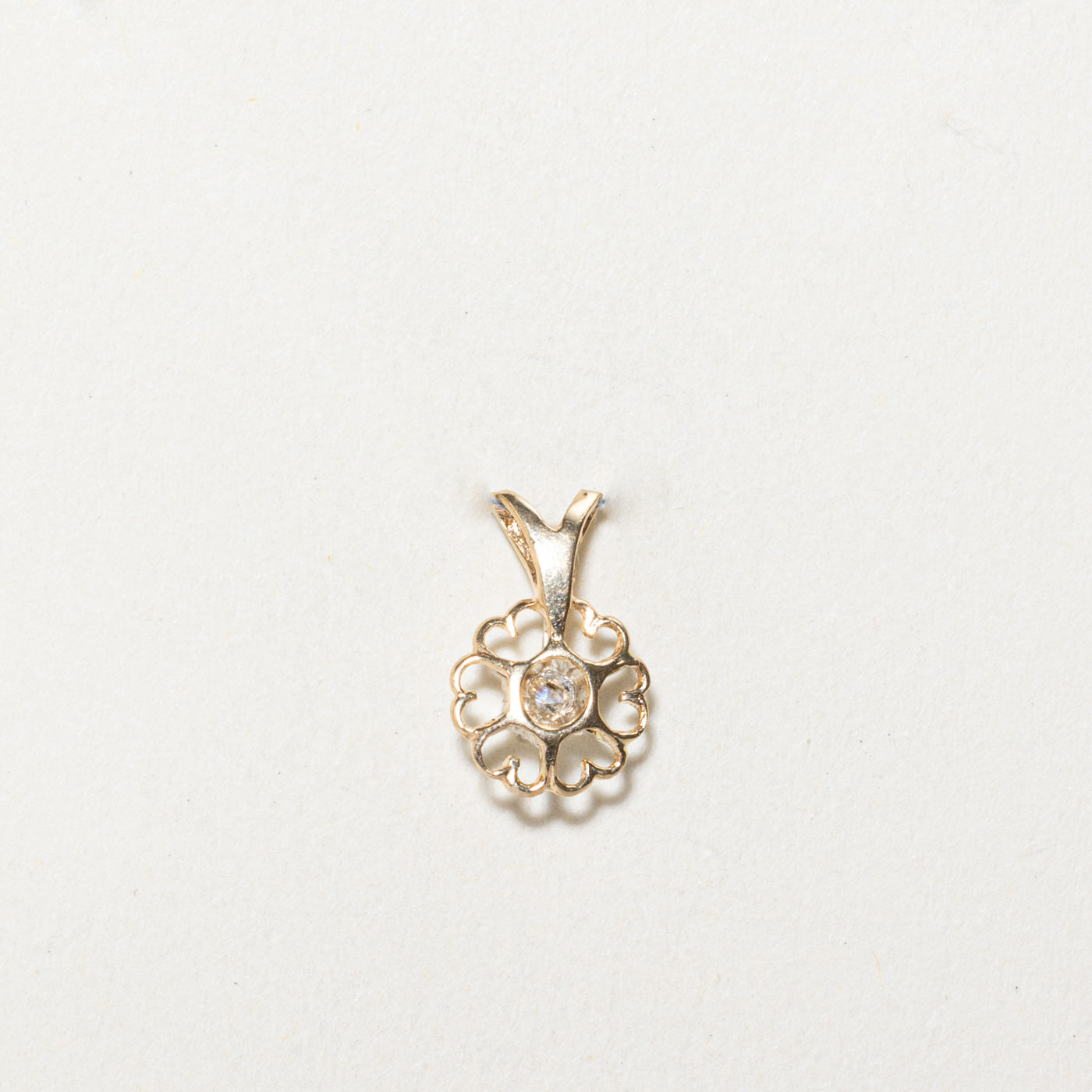 Diamond Open Work Pendant | 0.05ct