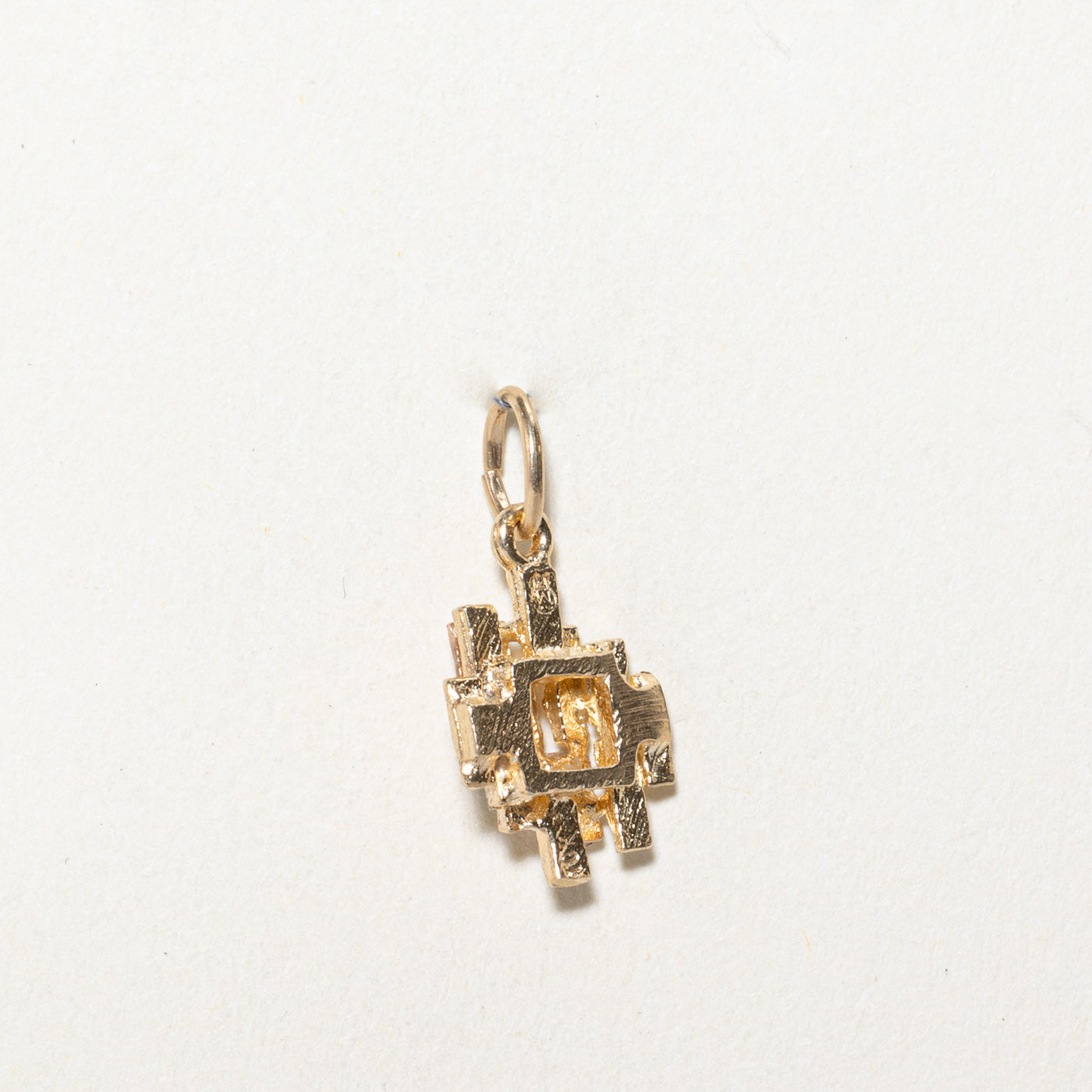 Three Stone Diamond Textured Pendant | 0.03ctw