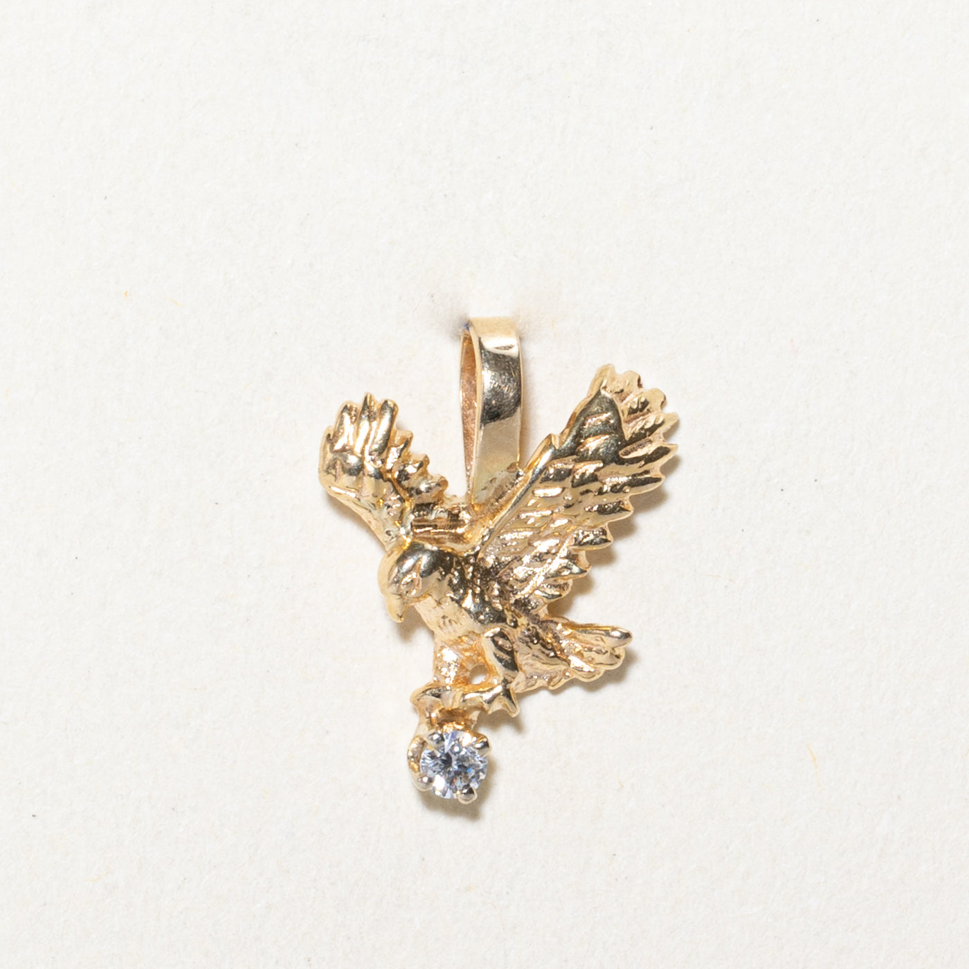 Diamond Eagle Pendant | 0.05ct