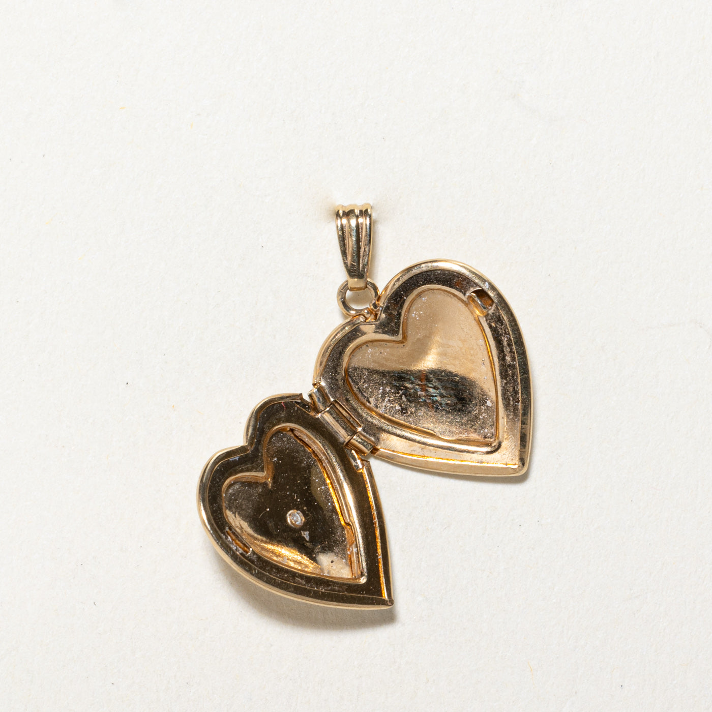 Star Set Diamond Heart Locket | 0.01ct