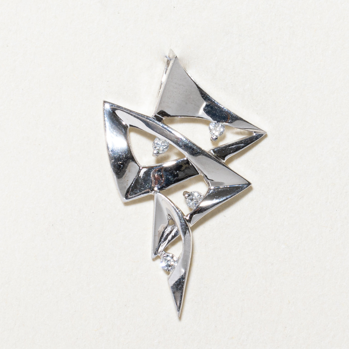 Diamond Abstract Pendant | 0.04ctw