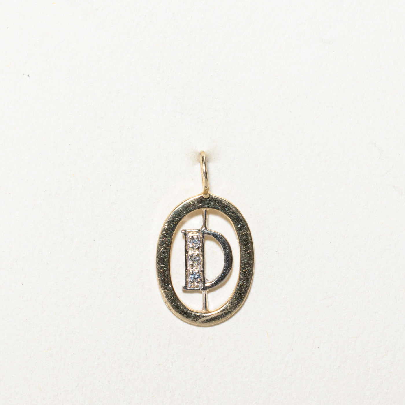 Diamond 'D' Initial Pendant | 0.03ctw