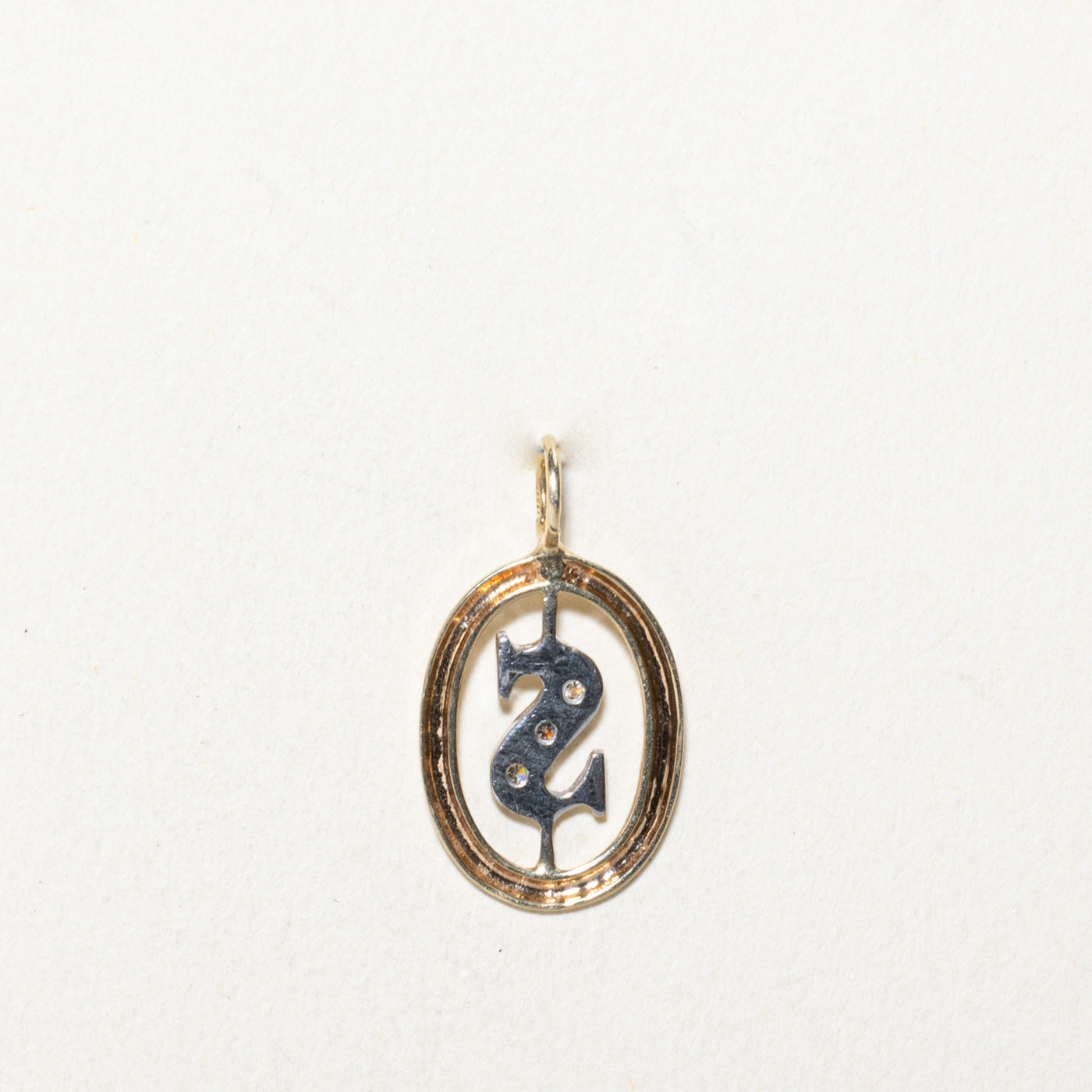 Diamond 'S' Initial Pendant | 0.03ctw