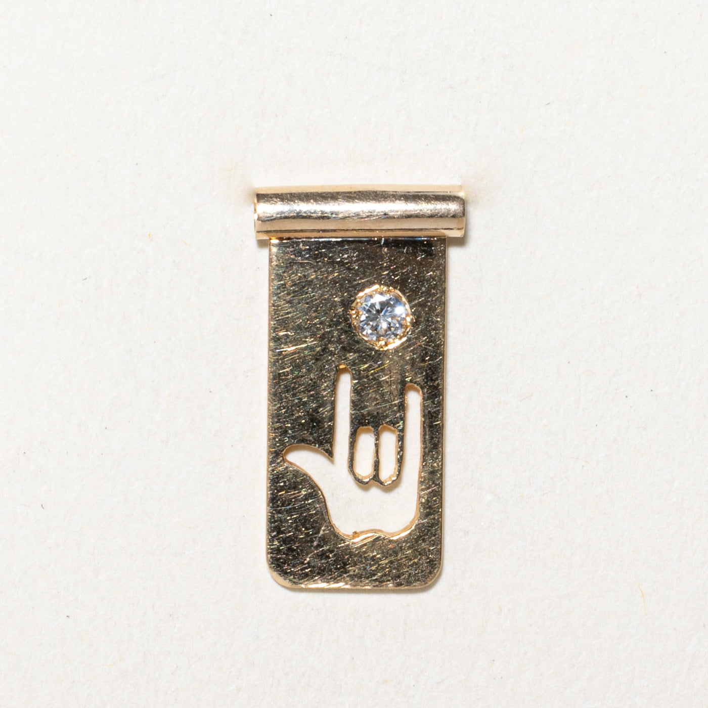 Diamond I Love You Pendant | 0.05ct