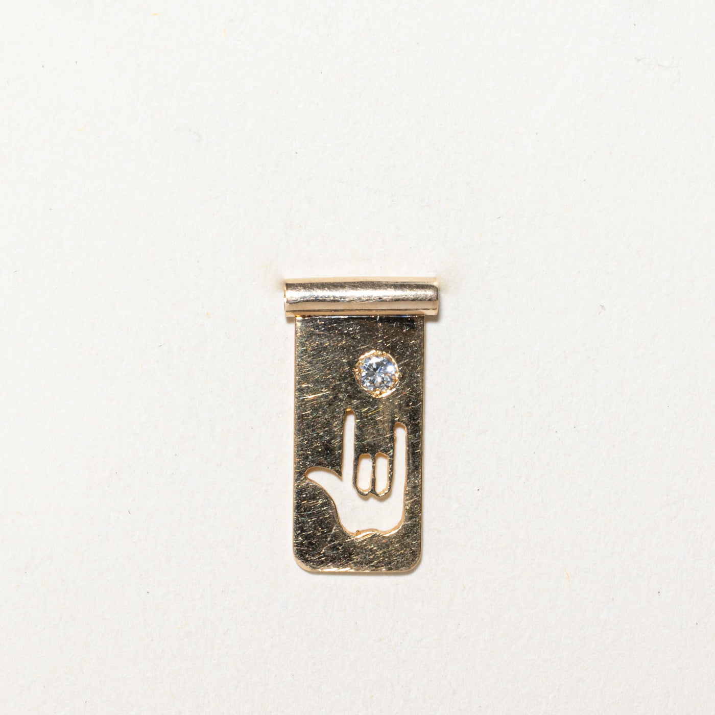 Diamond I Love You Pendant | 0.05ct