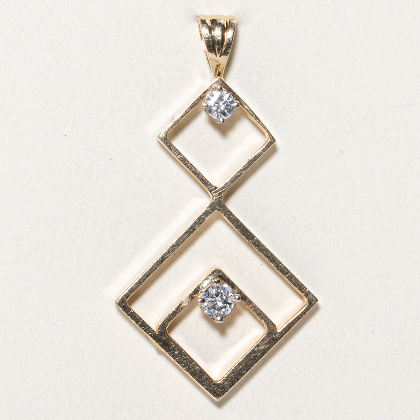 Geometric Diamond Pendant | 0.25ctw