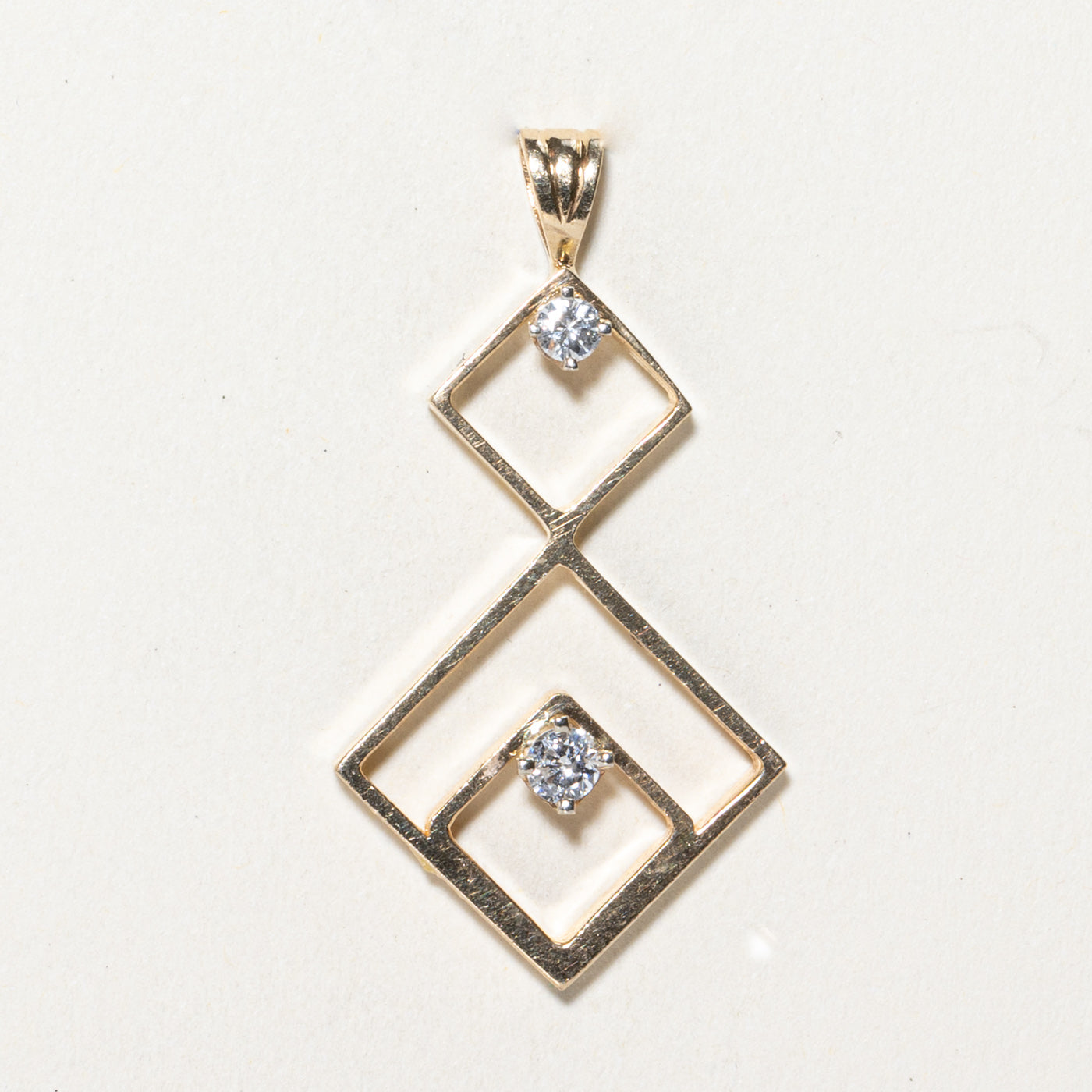 Geometric Diamond Pendant | 0.25ctw