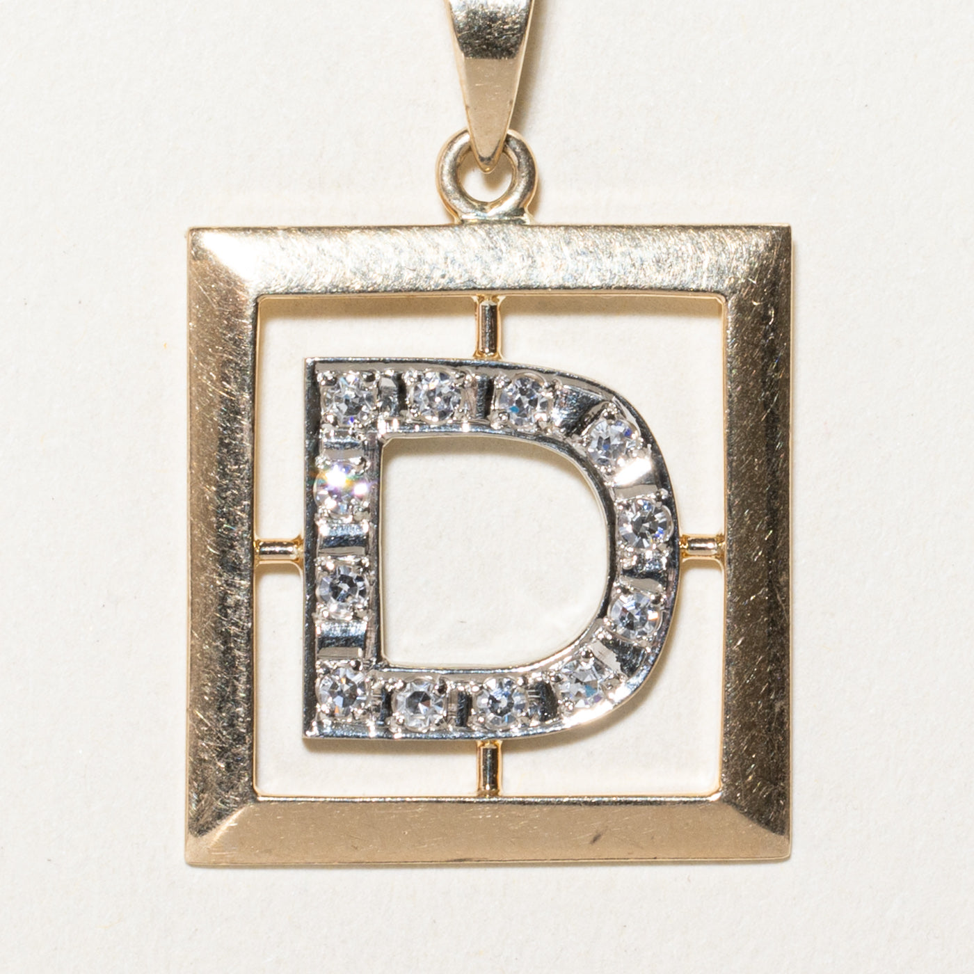 Diamond 'D' Initial Pendant | 0.24ctw