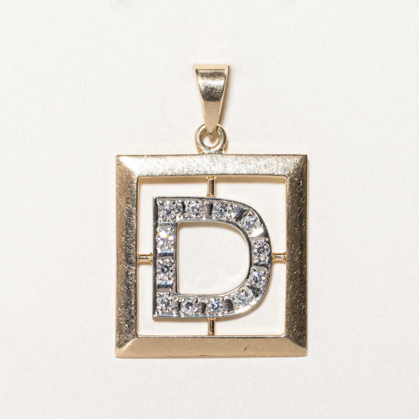 Diamond 'D' Initial Pendant | 0.24ctw