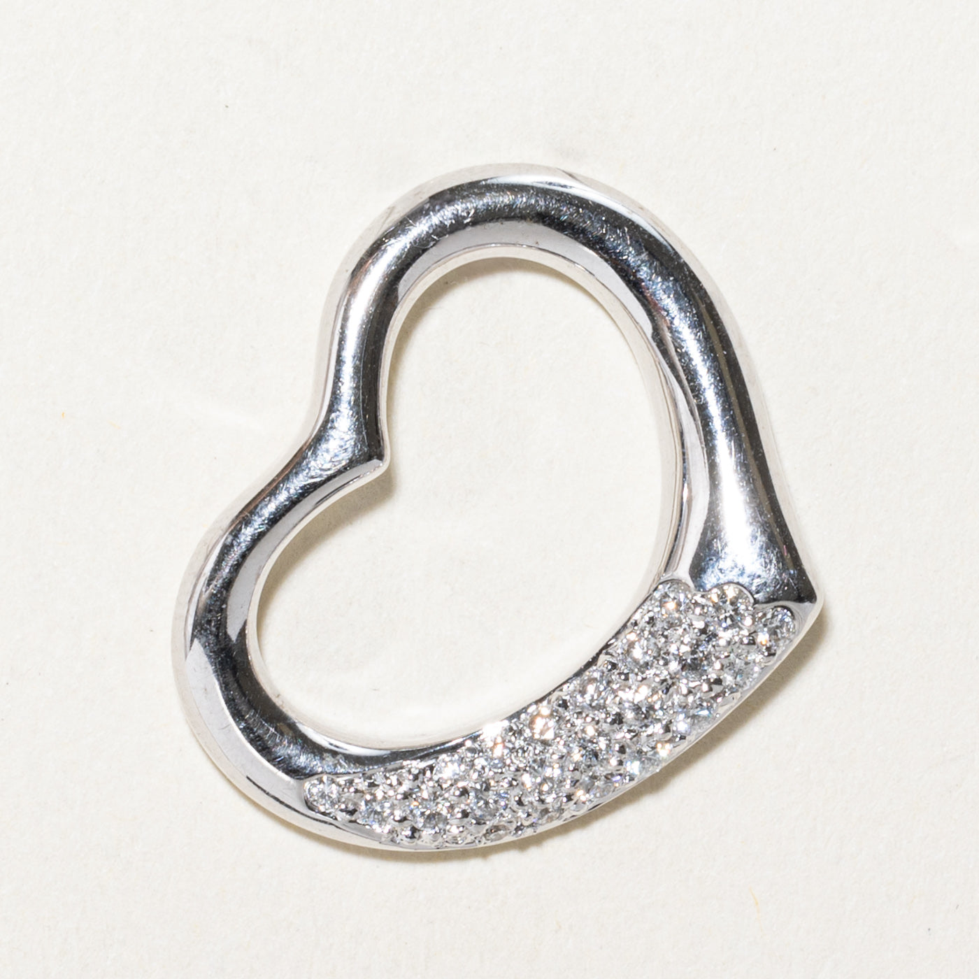 Pavé Set Diamond Heart Pendant | 0.27ctw